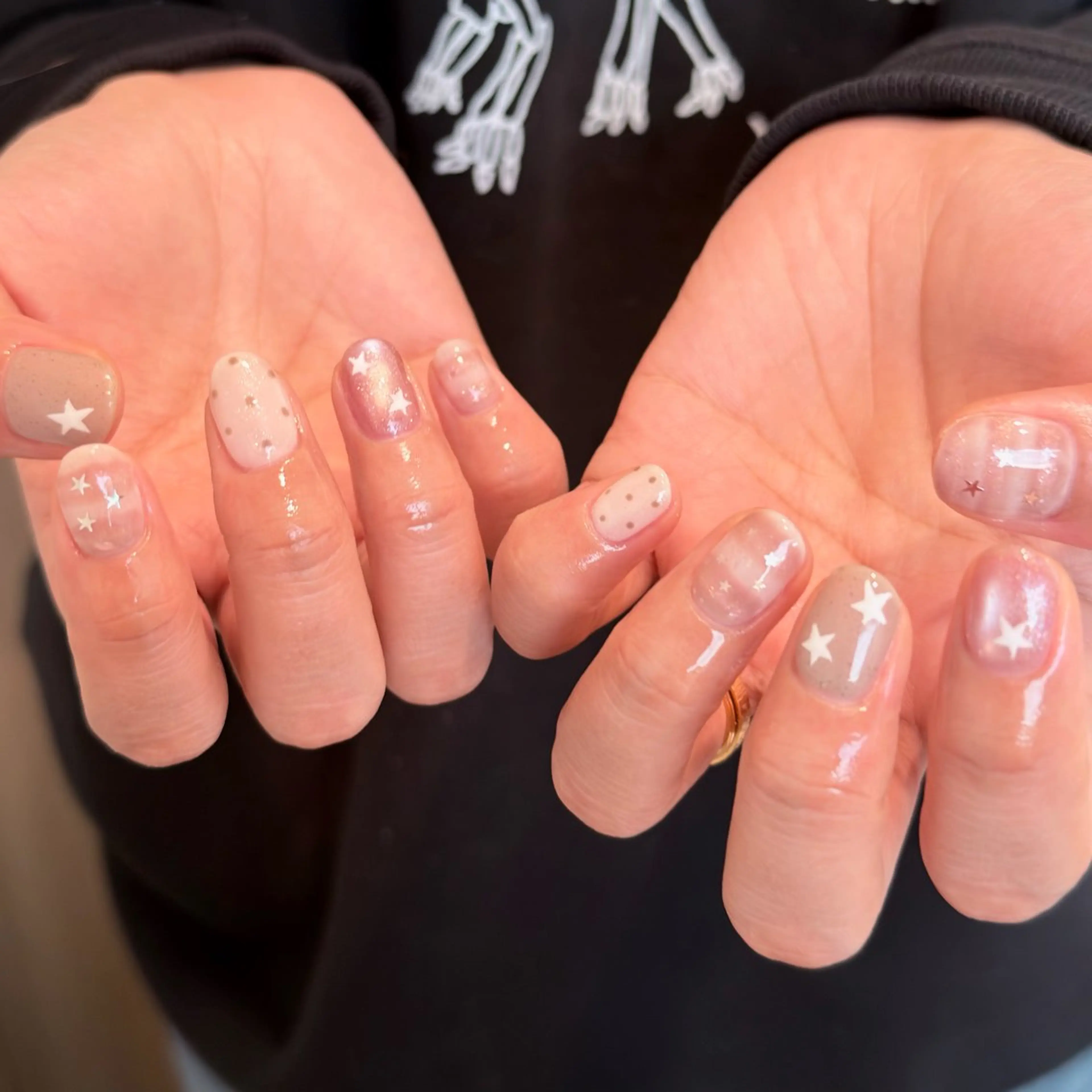 ネイル ハンドネイル 🎀フェイ フェイ🫧💗のネイルデザイン