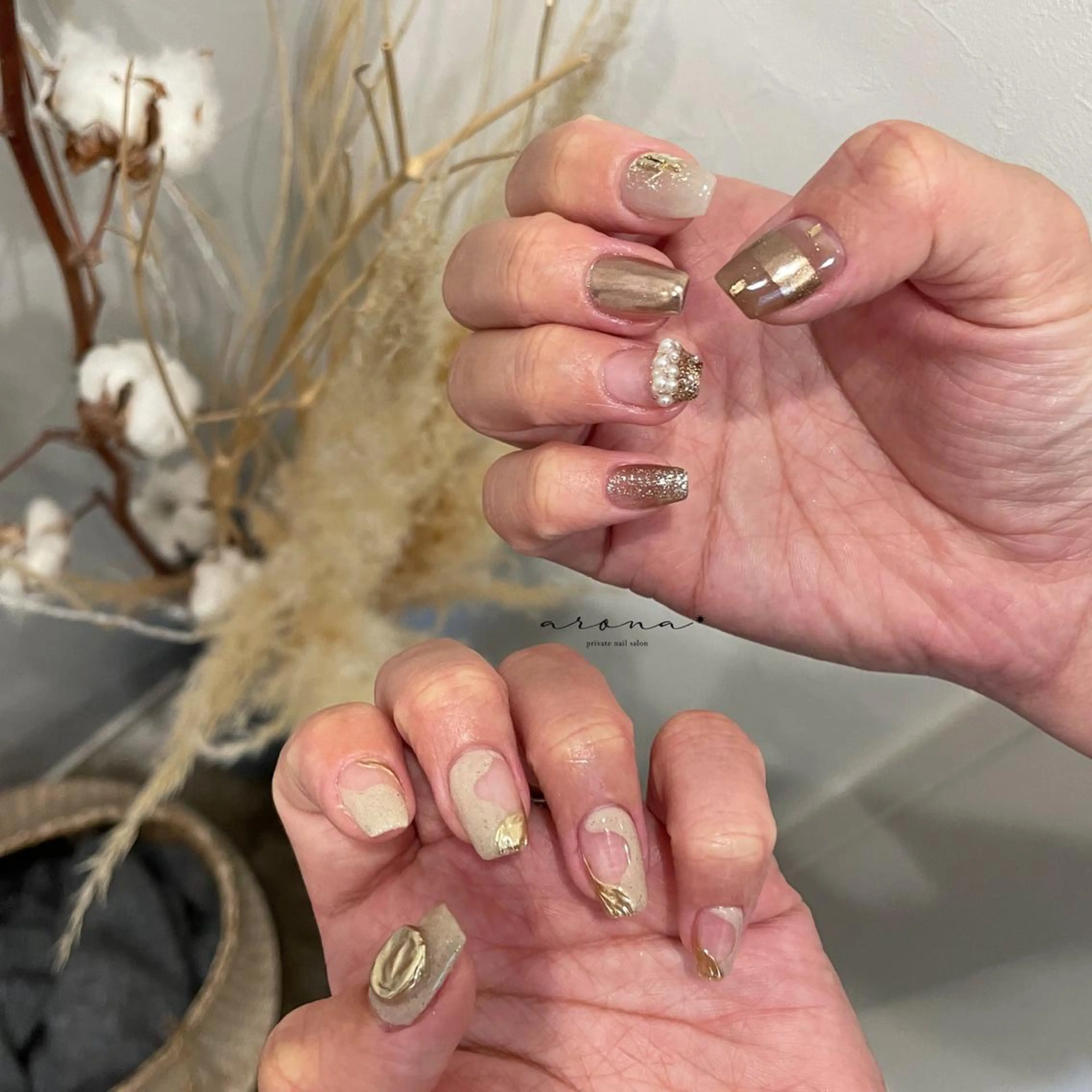 ネイル アートネイル ハンドネイル nail salon ✷aronaのネイルデザイン