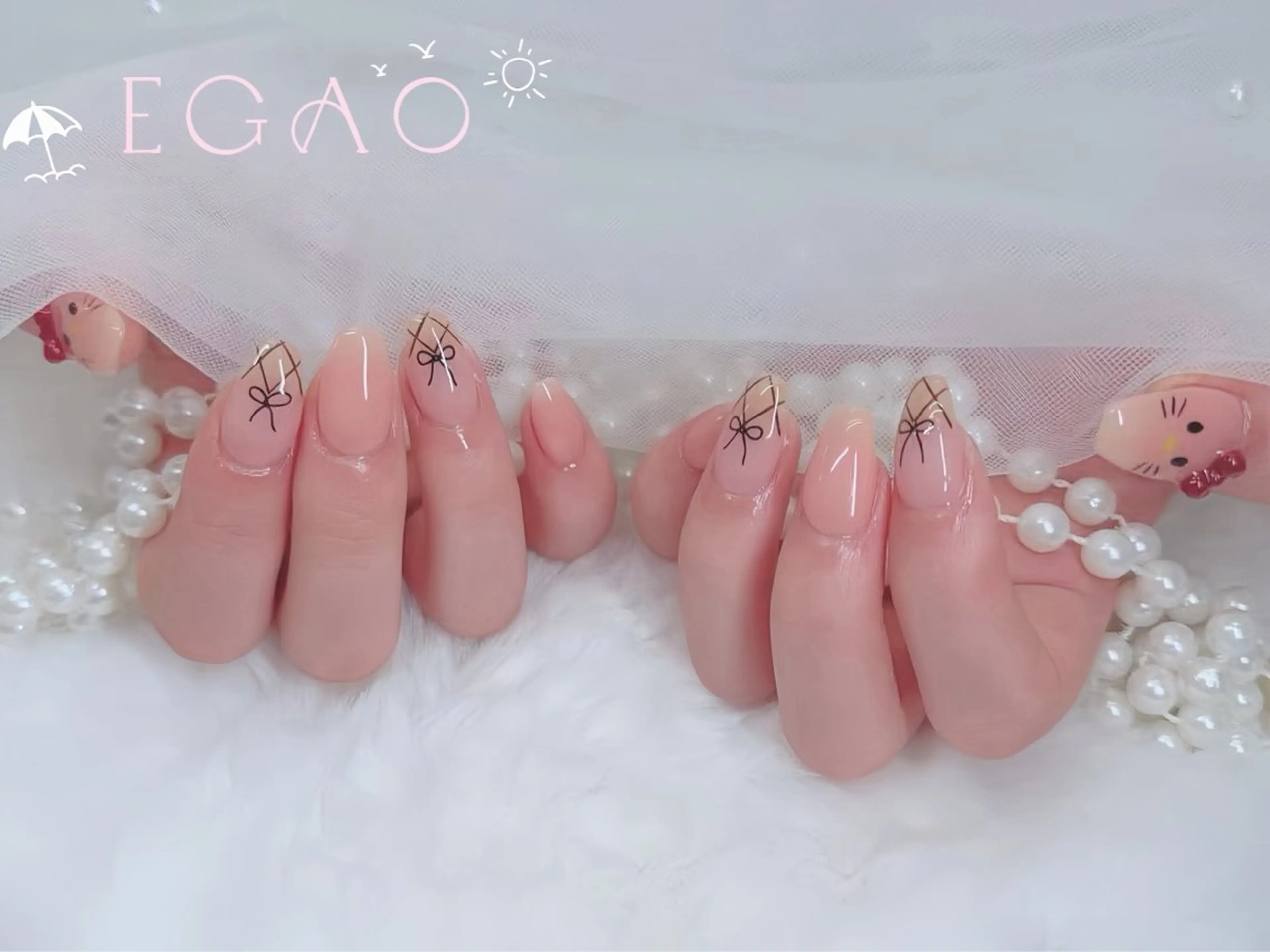 ネイル アートネイル フットネイル フレンチネイル ジェルネイル グラデーション ハンドネイル Egao Nail錦糸町店のネイルデザイン