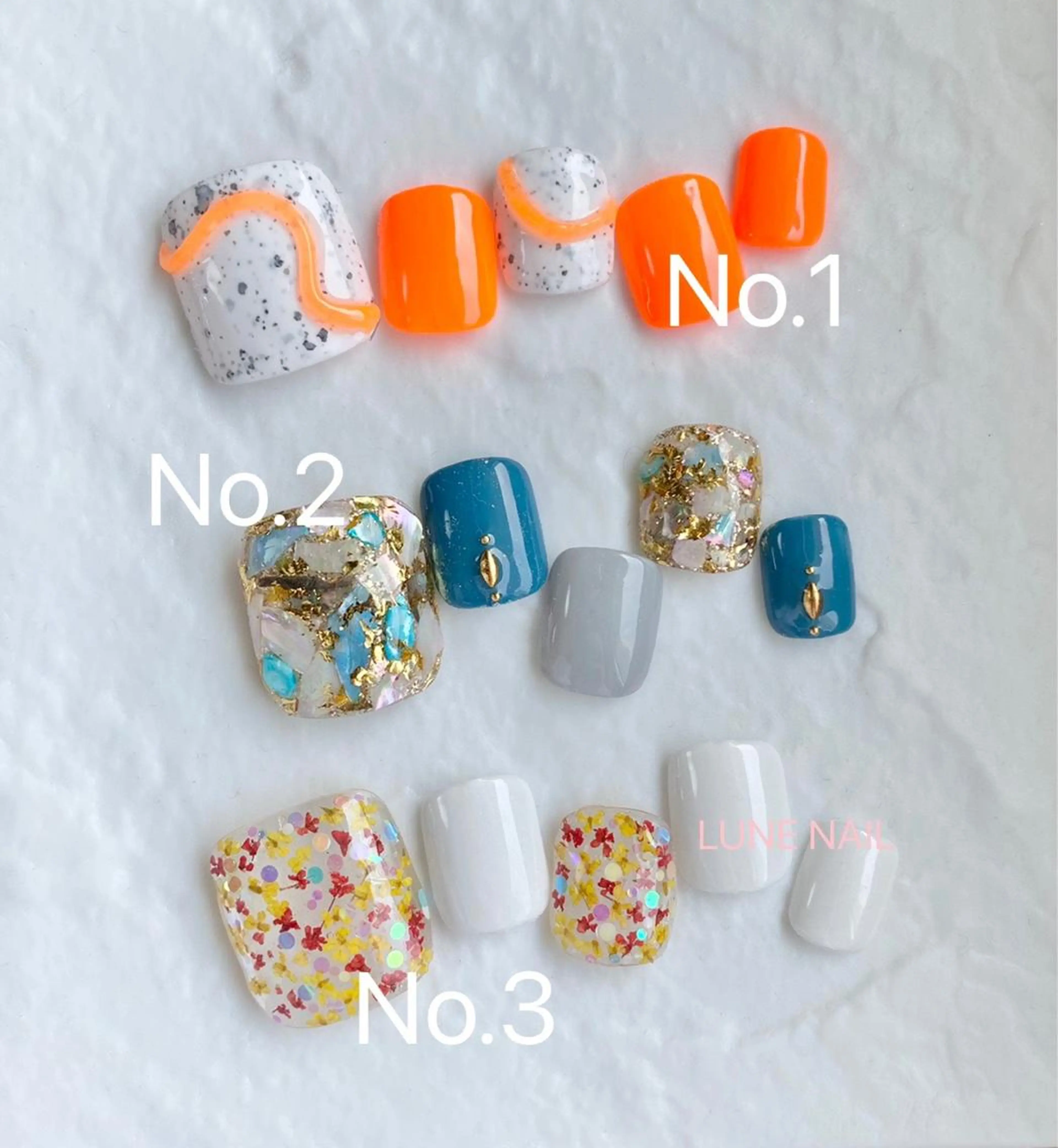 ショート ネイル シンプルネイル フットネイル LUNE NAILのその他イメージ