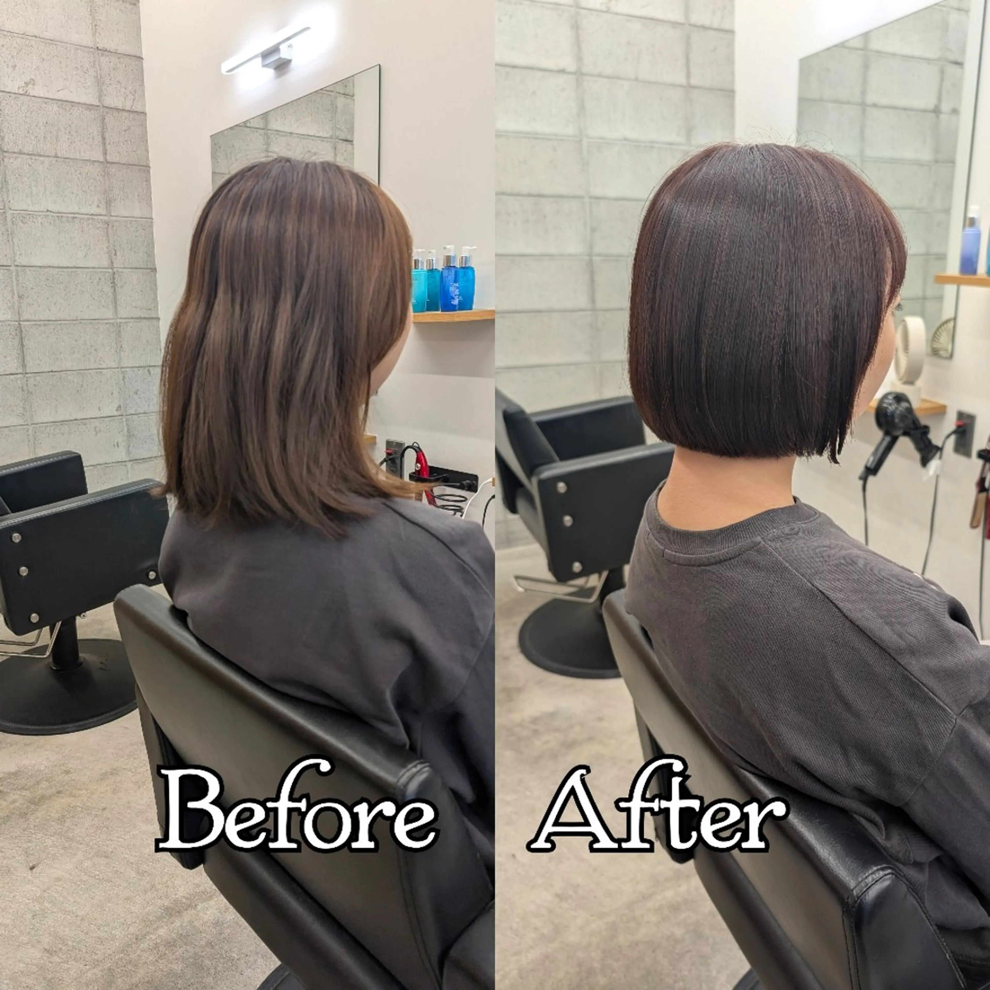 ショート ボブ カット ヘアカラー トリートメント R hair🧡 伊藤美和🤎のヘアスタイル