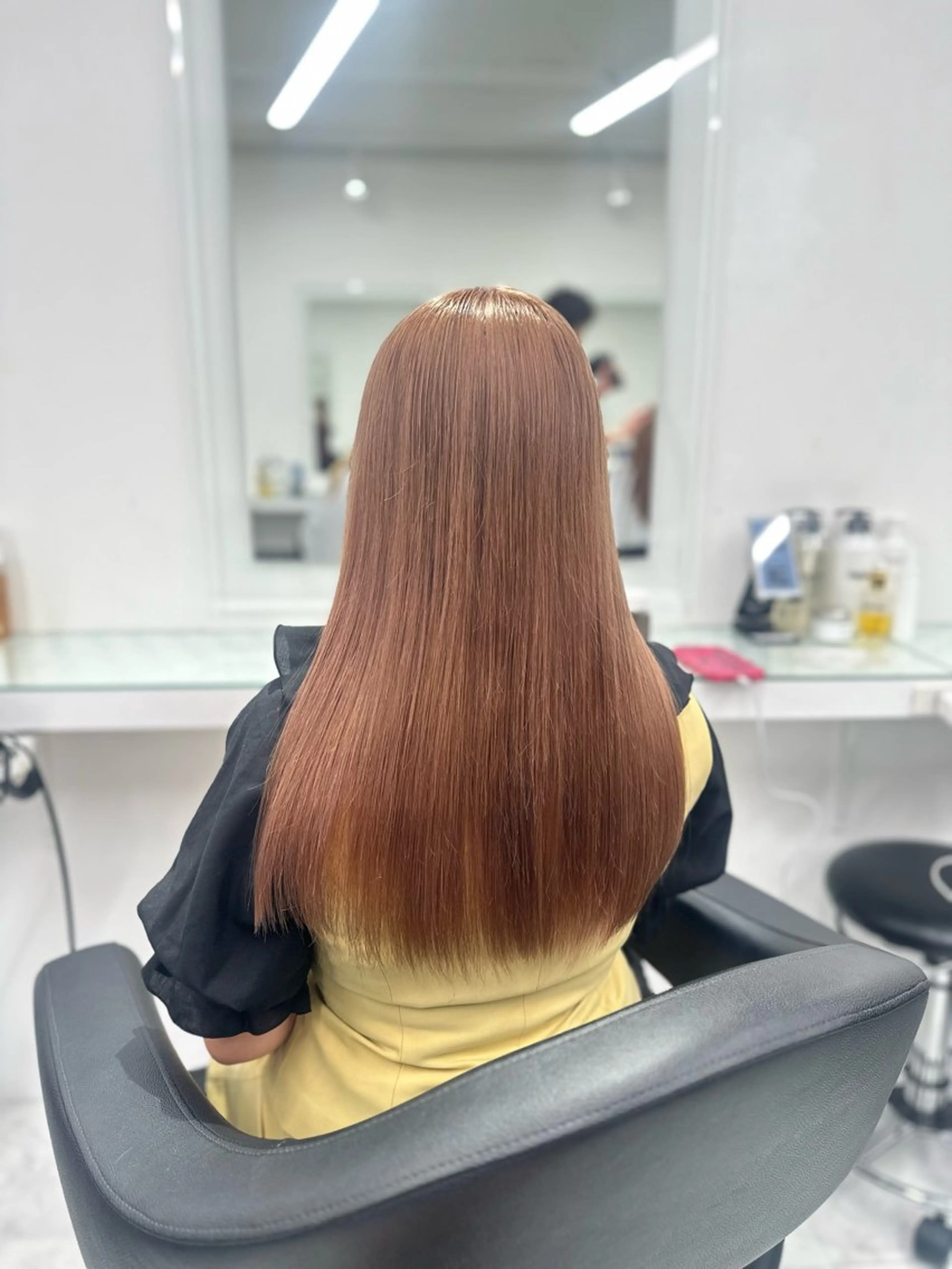 セミロング カラー ヘアカラー トリートメント ヘッドスパ ヘアセット ❄最強かわいいカラー ❄️MINA❄️のヘアスタイル