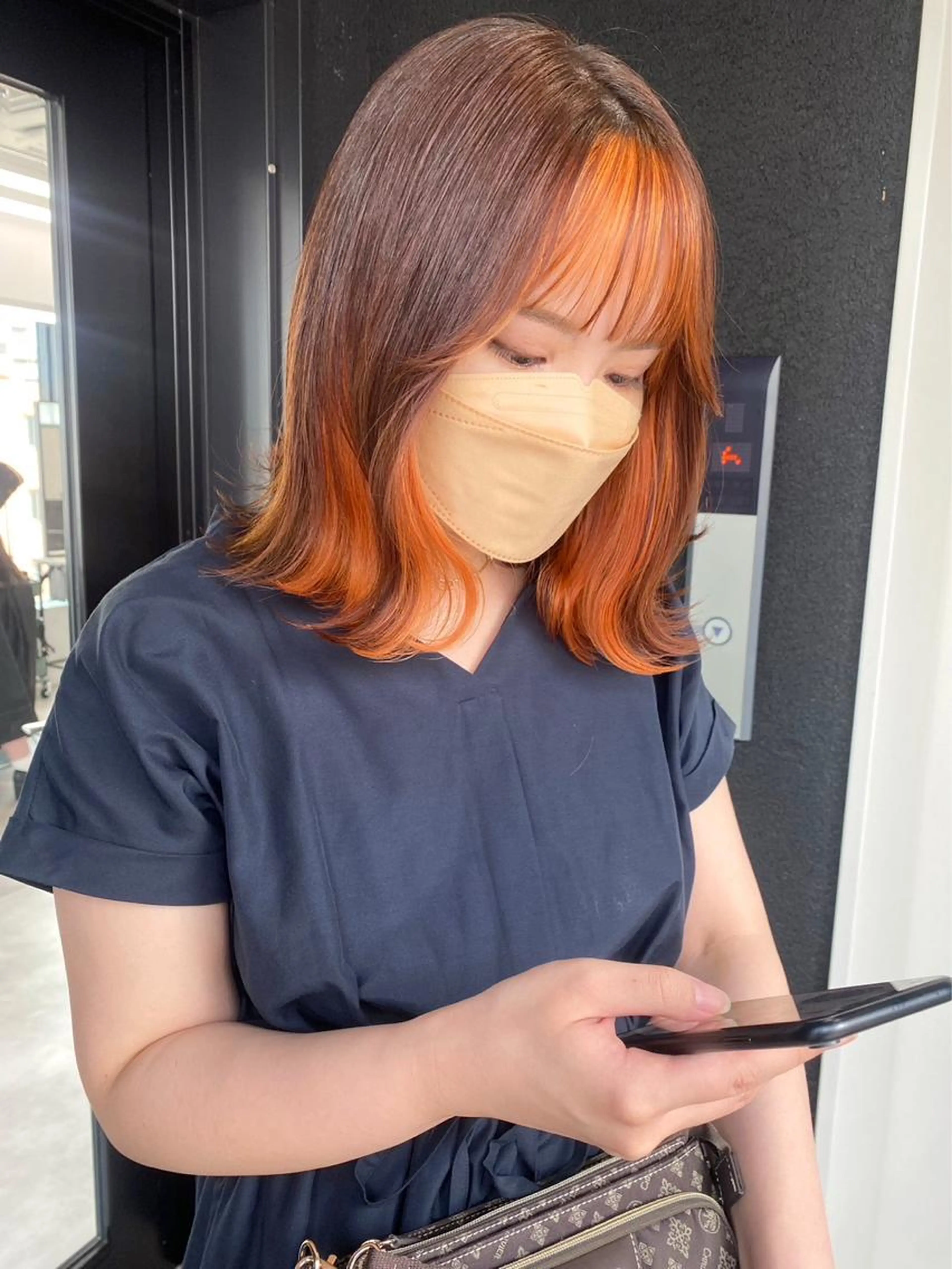 《🤎全員通常メニュー🤎》ダブルカラーorインナーカラー　ケアブリーチ使用！暖色◎寒色◎の写真