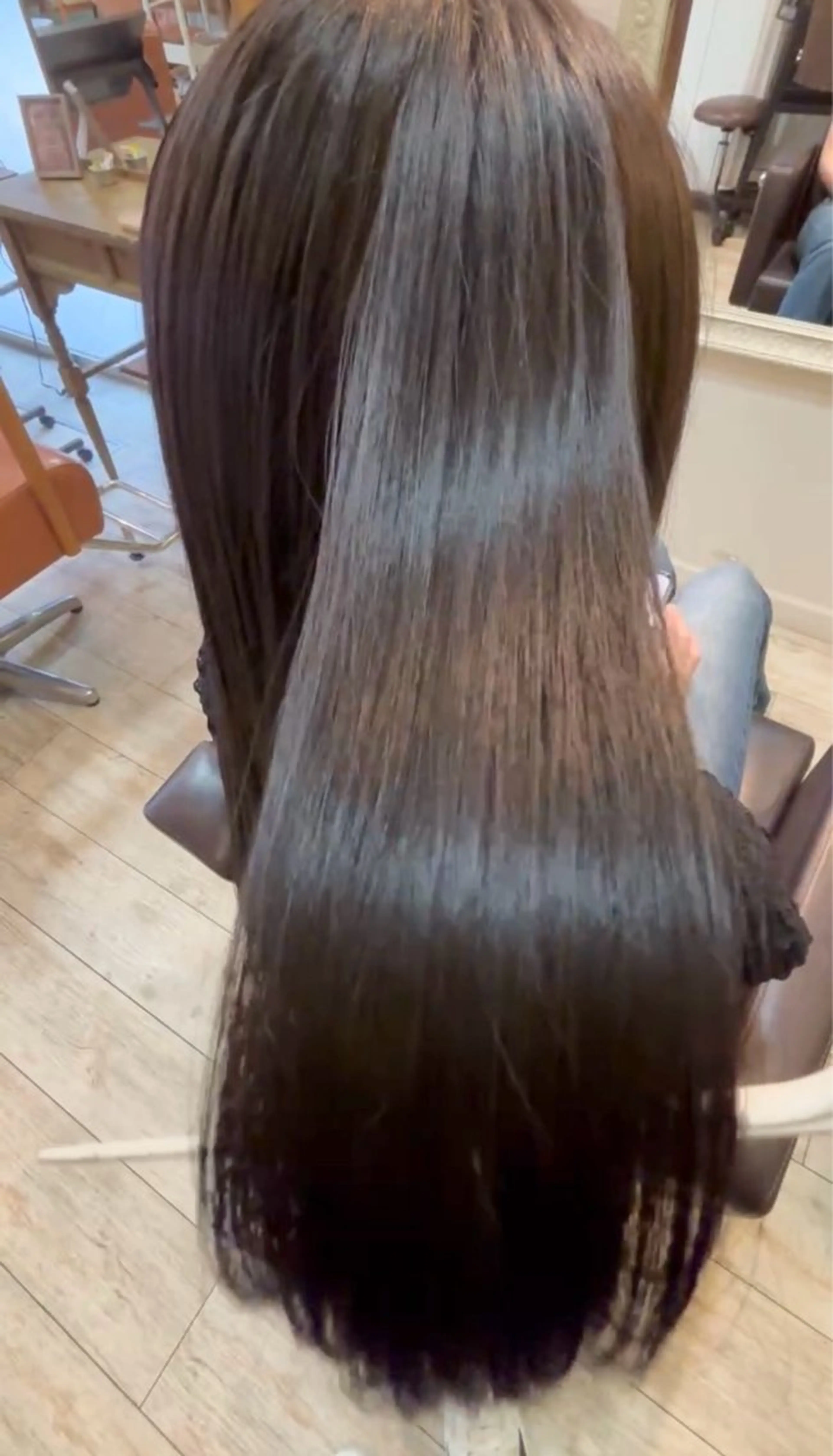 ロング ヘアカラー トリートメント KUMA／髪質改善 🎀のヘアスタイル