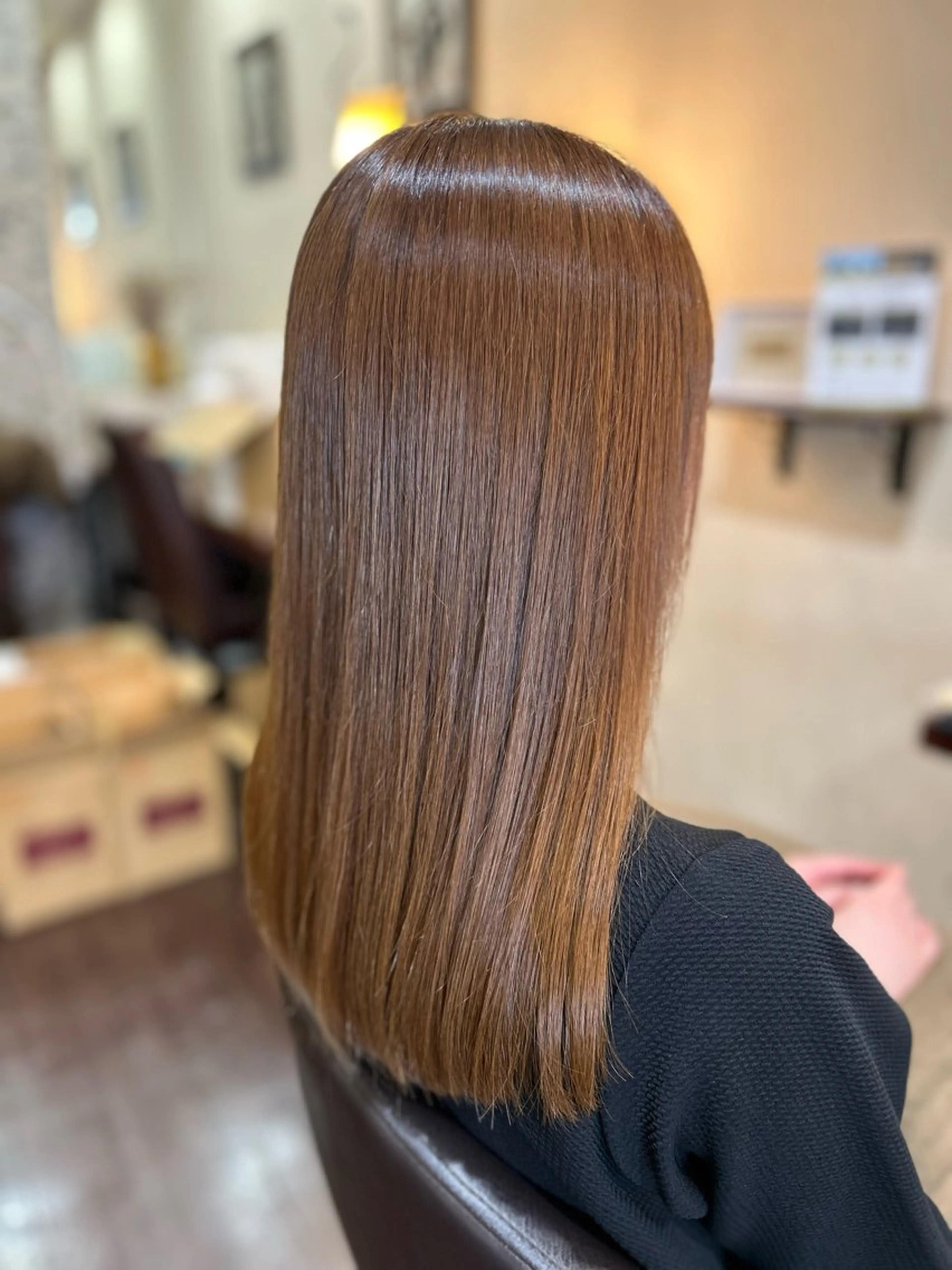 ロング パーマ トリートメント 酸性ストレート 酸熱トリートメント ストレートパーマ 松田 佳純のヘアスタイル