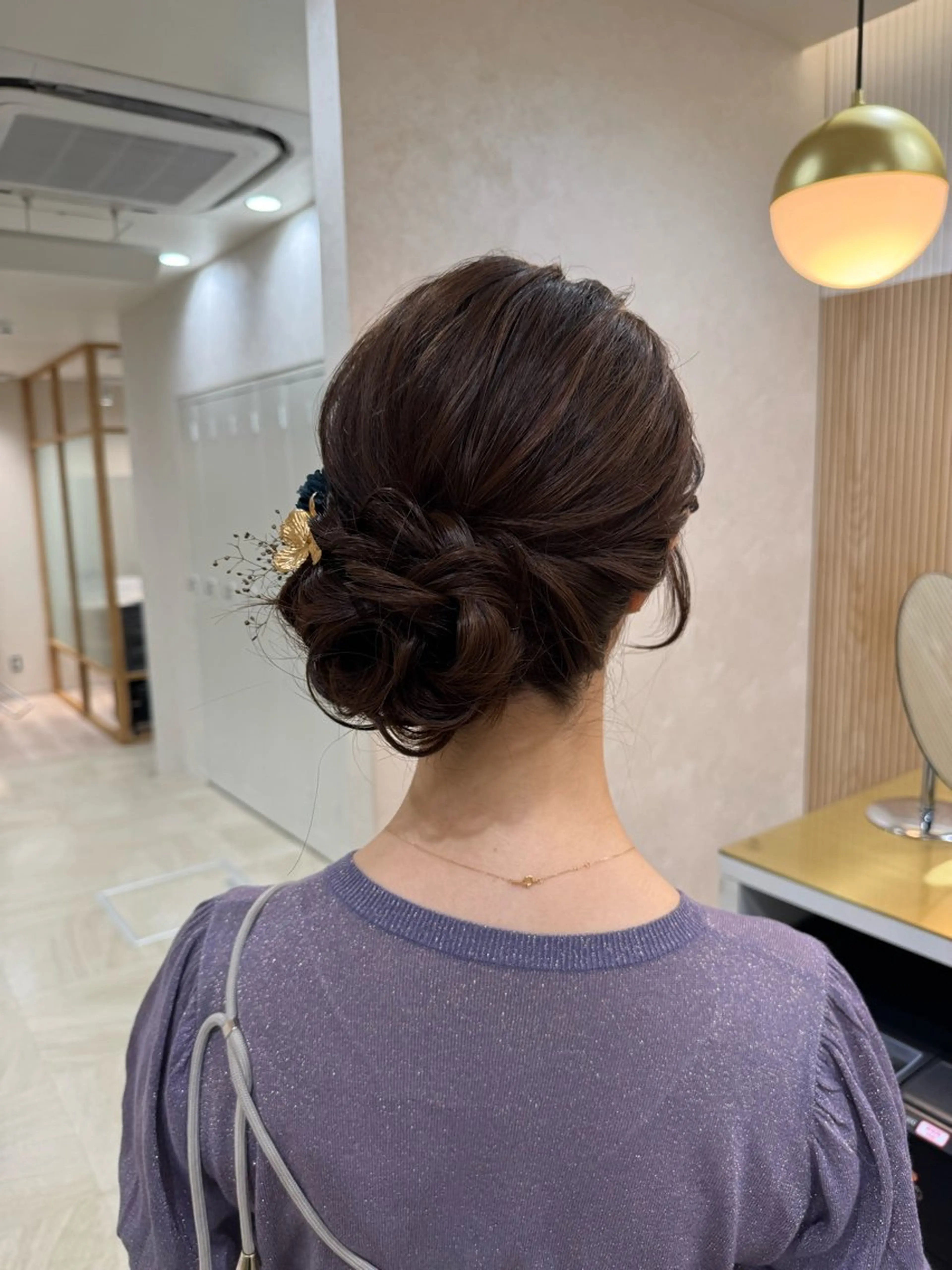 セミロング ヘアセット mina .のヘアスタイル