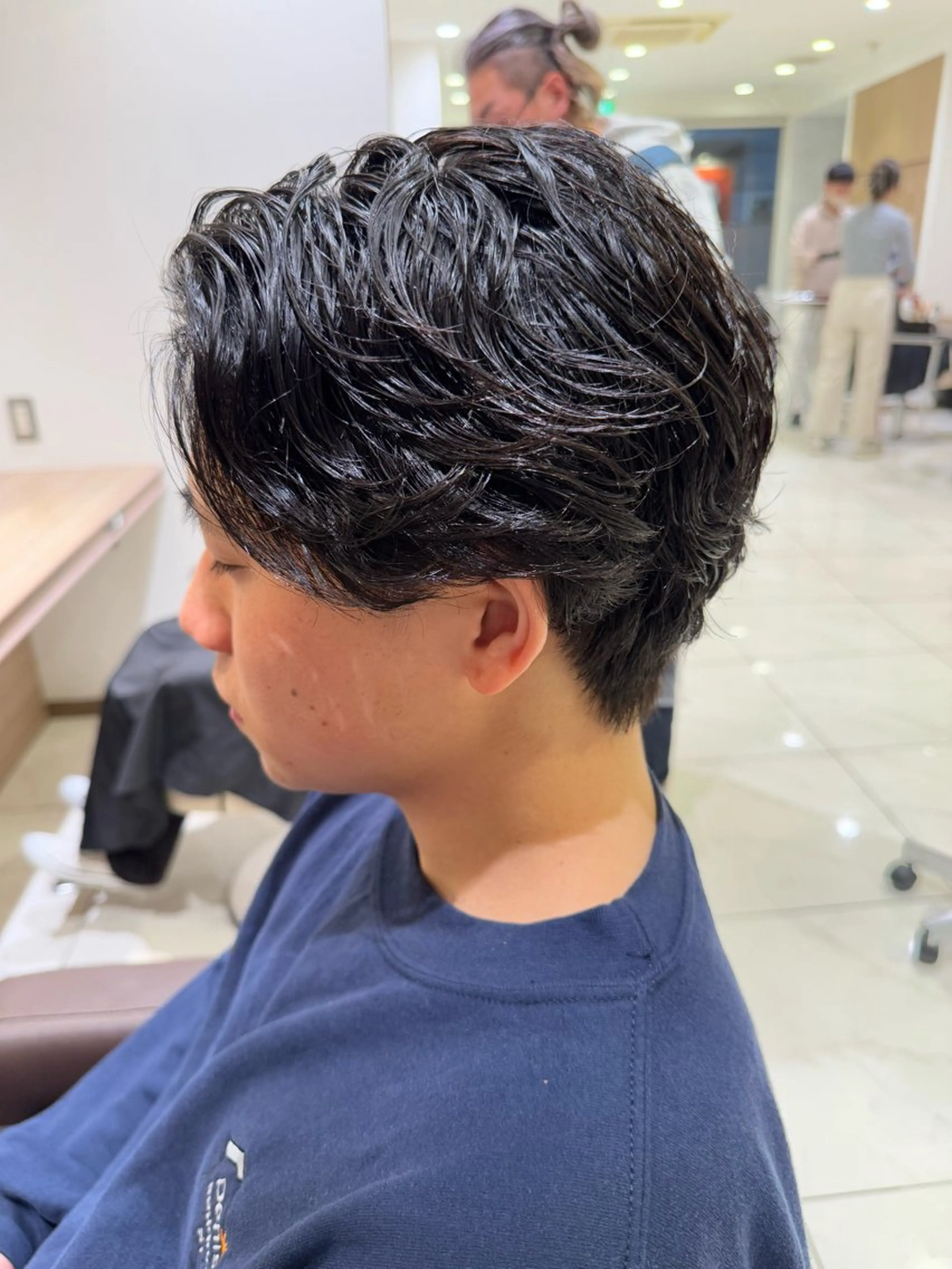 ショート パーマ メンズ フェザーパーマ メンズパーマ カット パーマ メンズパーマ特化/ メッシュ/薫/店長のヘアスタイル