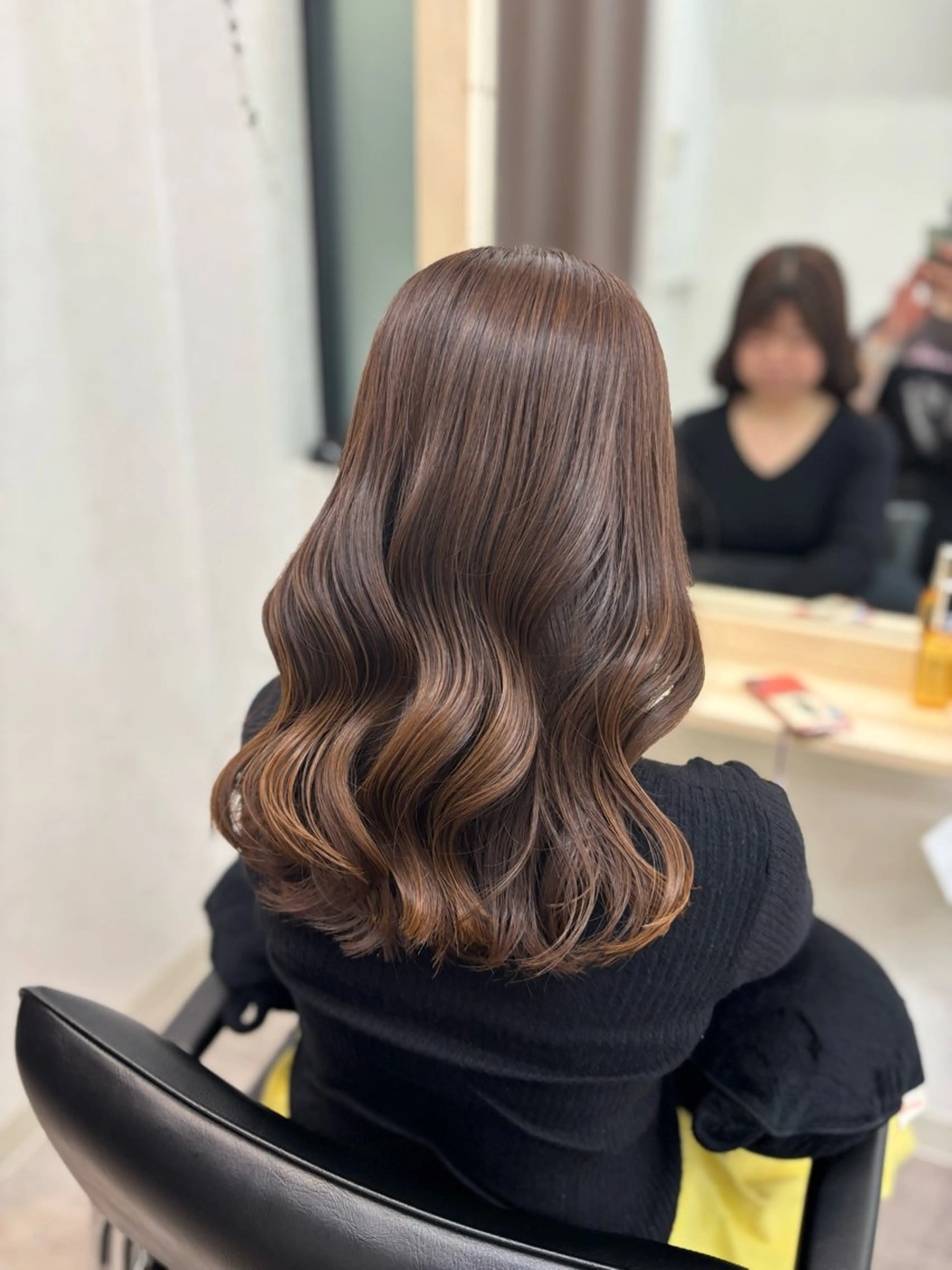 ミディアム カラー ヘアカラー トリートメント 小顔似合わせカット ┊︎*AYANO*のヘアスタイル