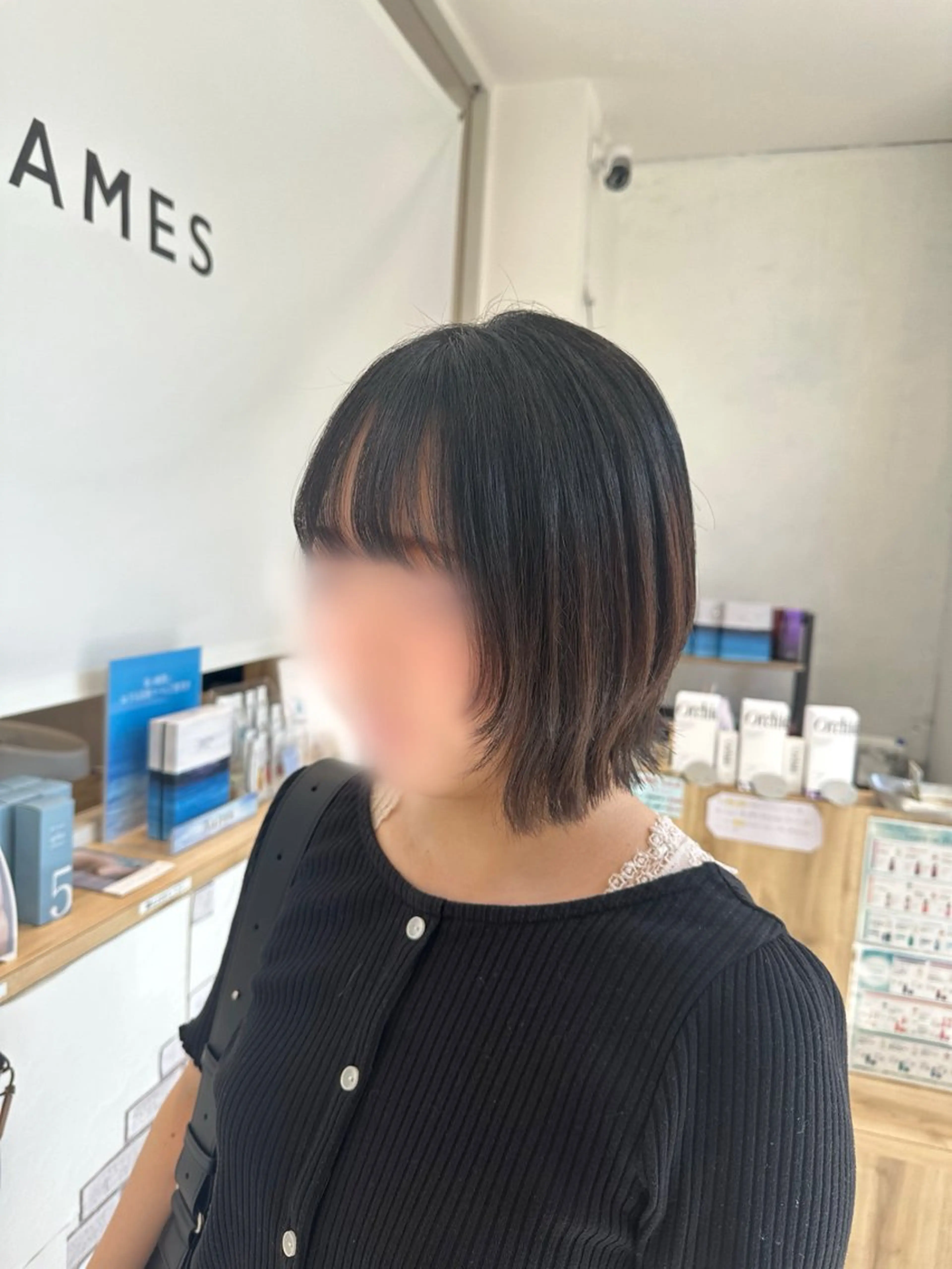 ショート ボブレイヤー ボブ レイヤーカット ウルフカット カット 柴崎 悠乃のヘアスタイル