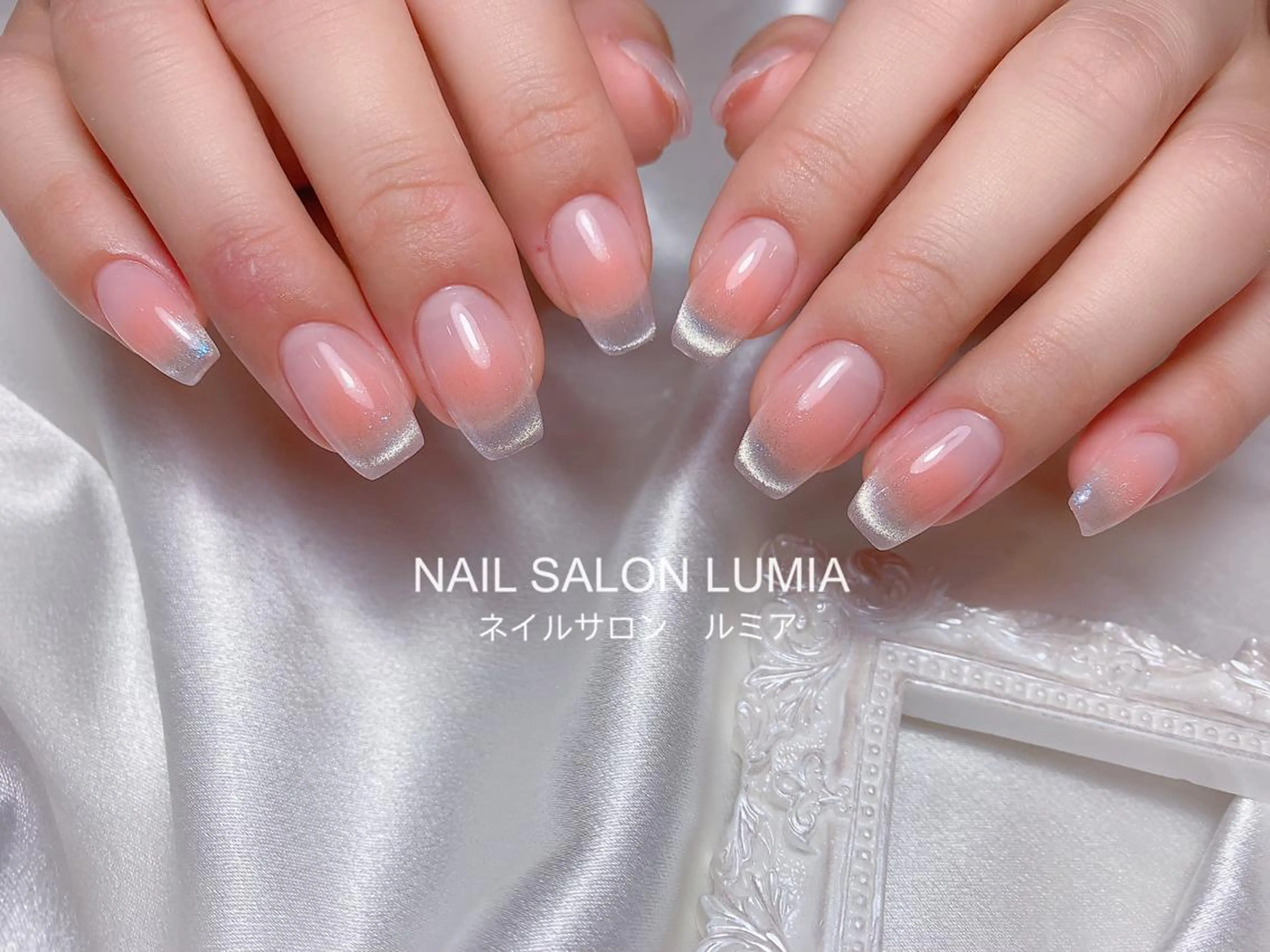 ネイル アートネイル チークネイル グラデーション マグネットネイル ハンドネイル ネイルサロン ルミア Lumia 店長のネイルデザイン