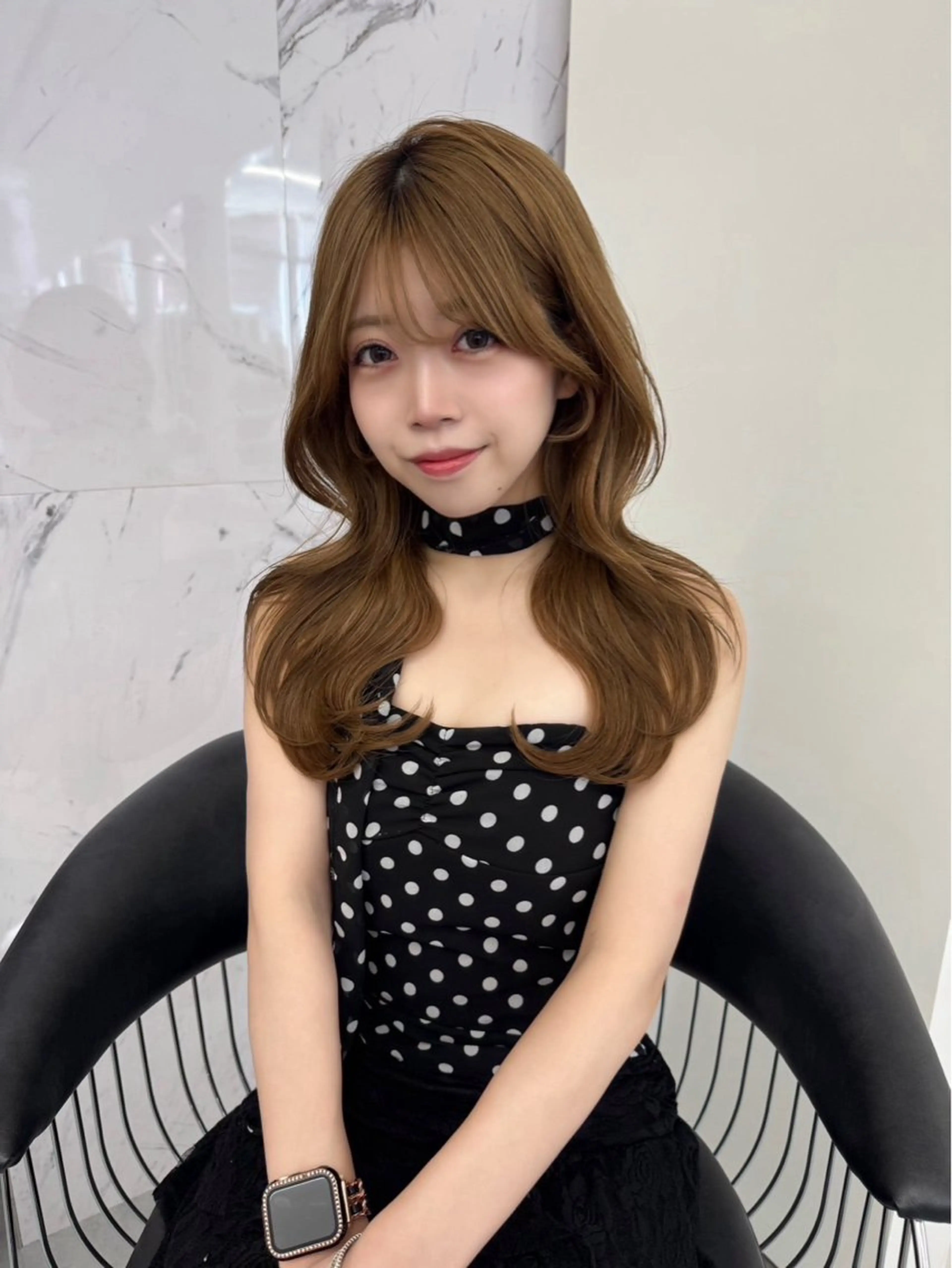 ロング カラー ヘアカラー ParveMix🍀 藤原愛未のヘアスタイル