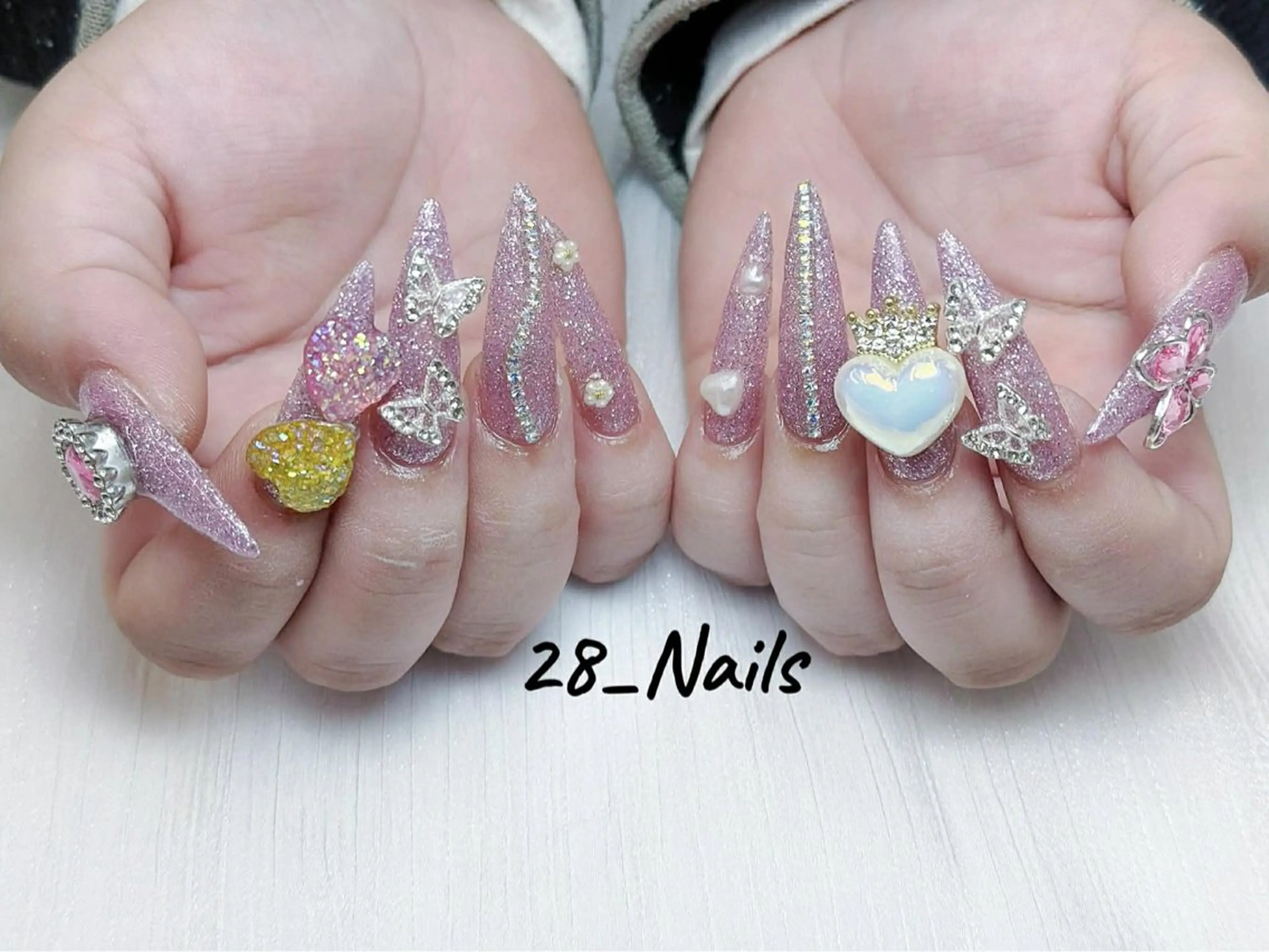 🎀u24🎀チップ長さ出し10本アートやり放題　オフ無しの写真