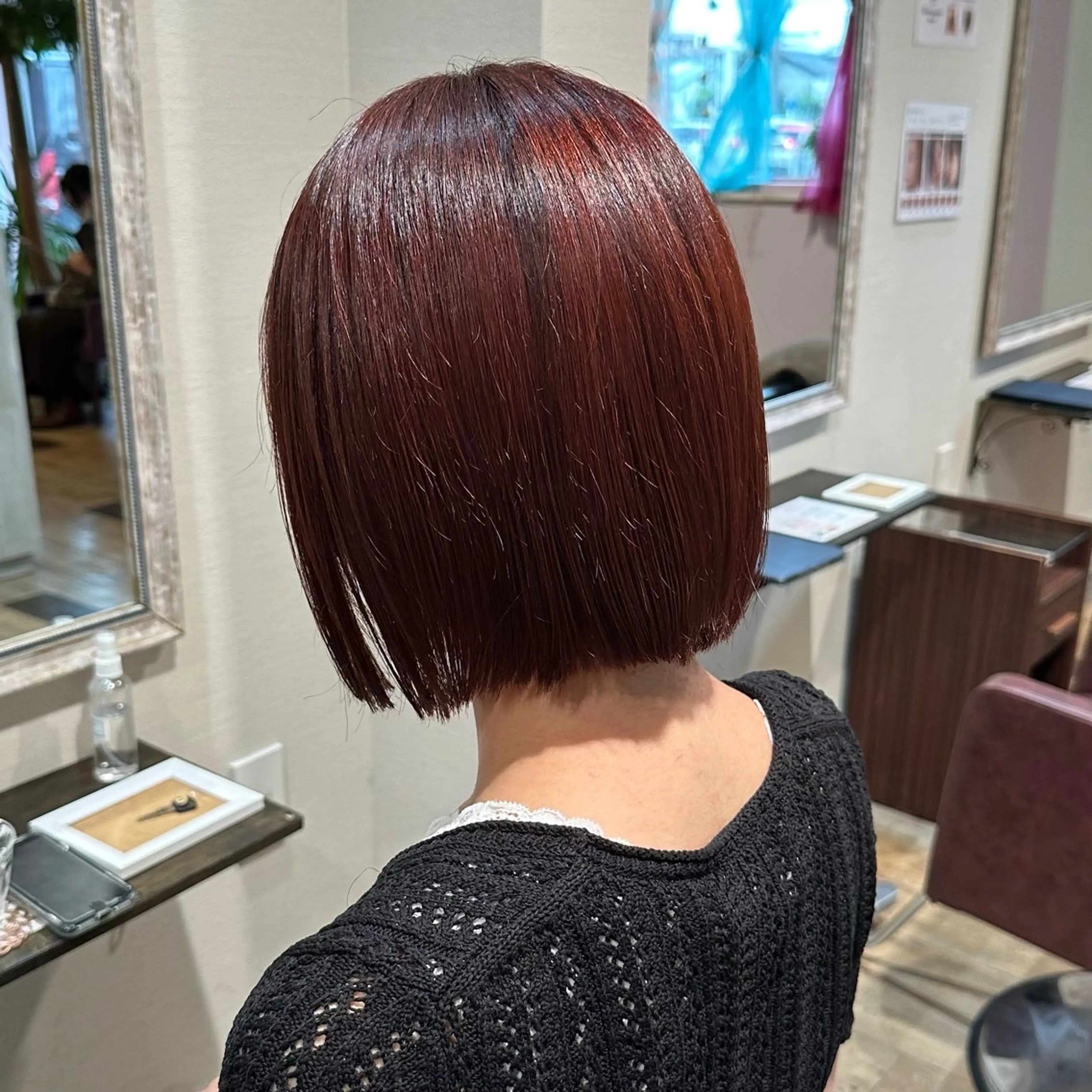 ショート カラー ボブ 柔らかいcolor ￤韓国￤🩰マユ🩰のヘアスタイル