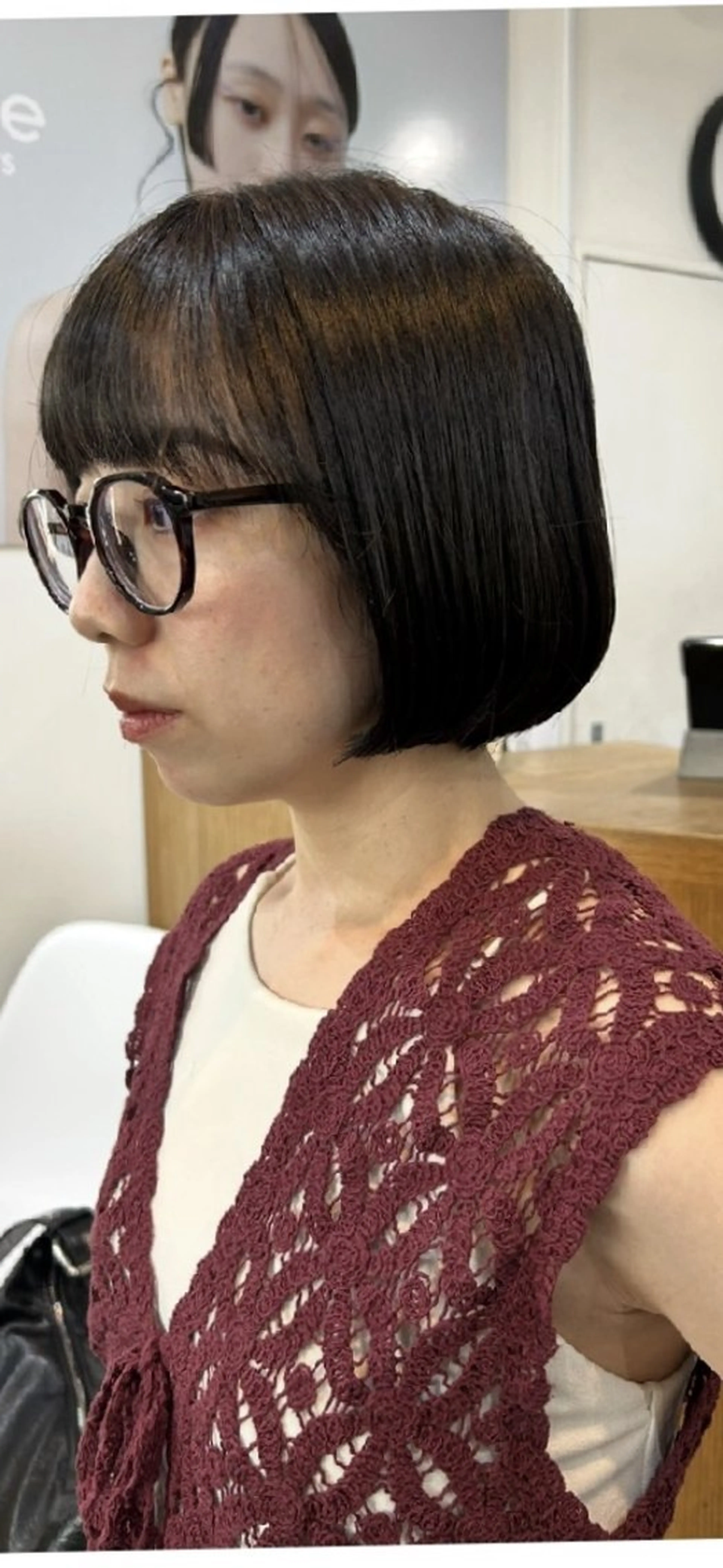ショート ボブ カット トリートメント ボブ人気No,1✨ TAME副店長のヘアスタイル