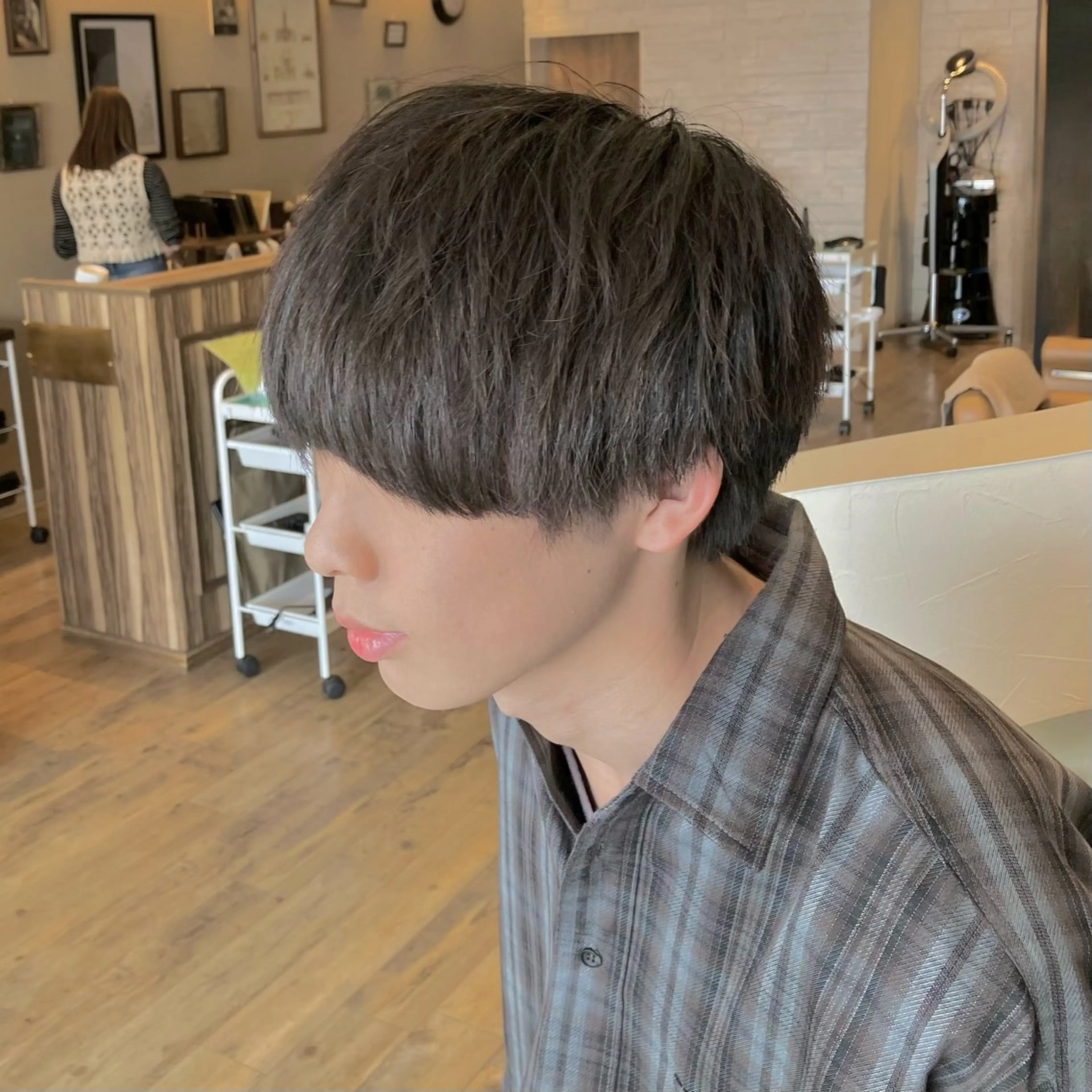 ショート メンズ マッシュ カット hair make an nico(ヘアーメイクアンニコ)所属・森田 研司のヘアスタイル