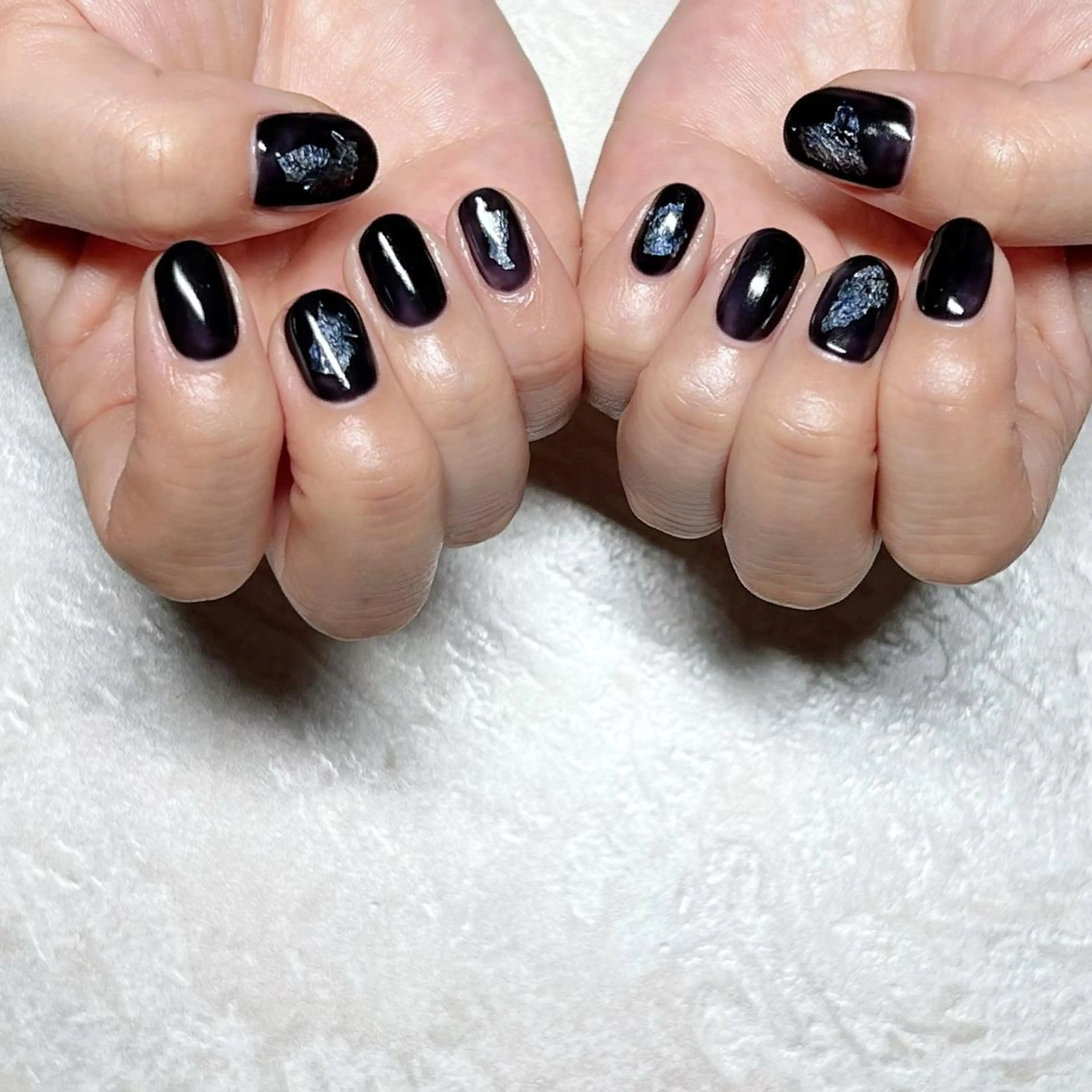 ネイル マグネットネイル ニュアンスネイル ショートネイル gemickle nailのネイルデザイン