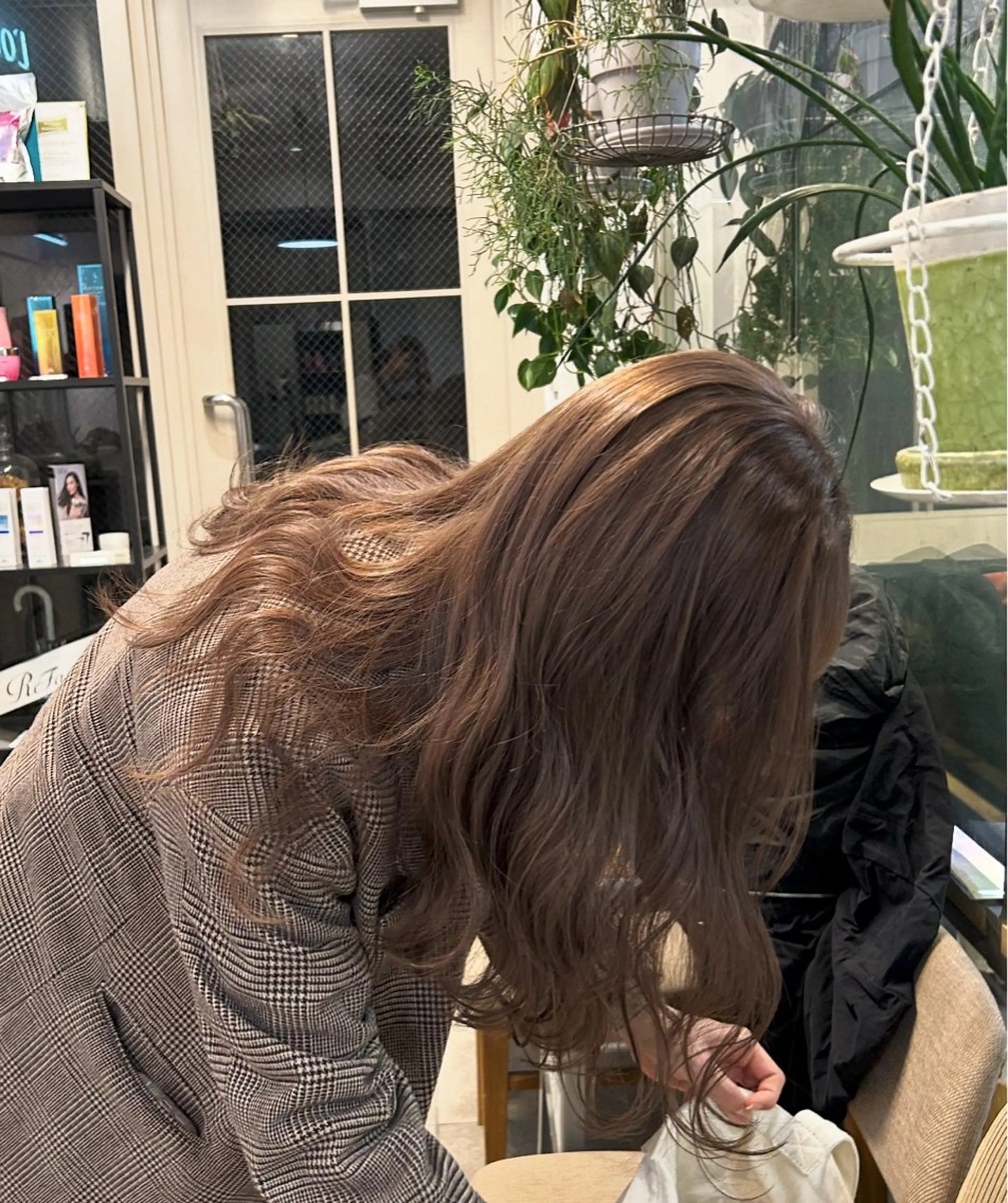 セミロング カラー カット ヘアカラー じゅわっと暖色カラー 🍊Moemiのヘアスタイル