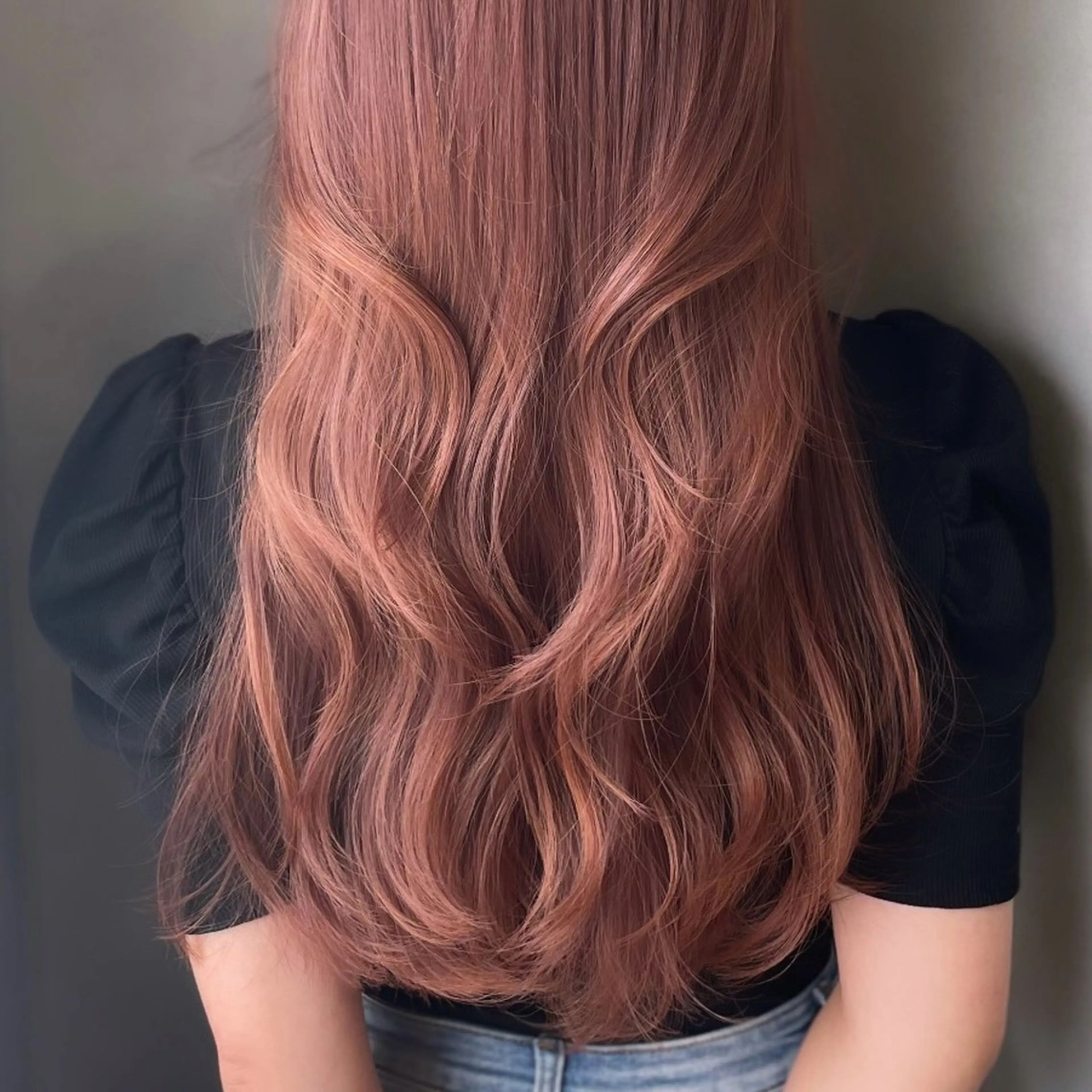 ロング カラー ベージュカラー ピンクカラー ピンクベージュ レイヤーカット カット ヘアカラー Rui/透明感カラー 暖色/レイヤーカットのヘアスタイル