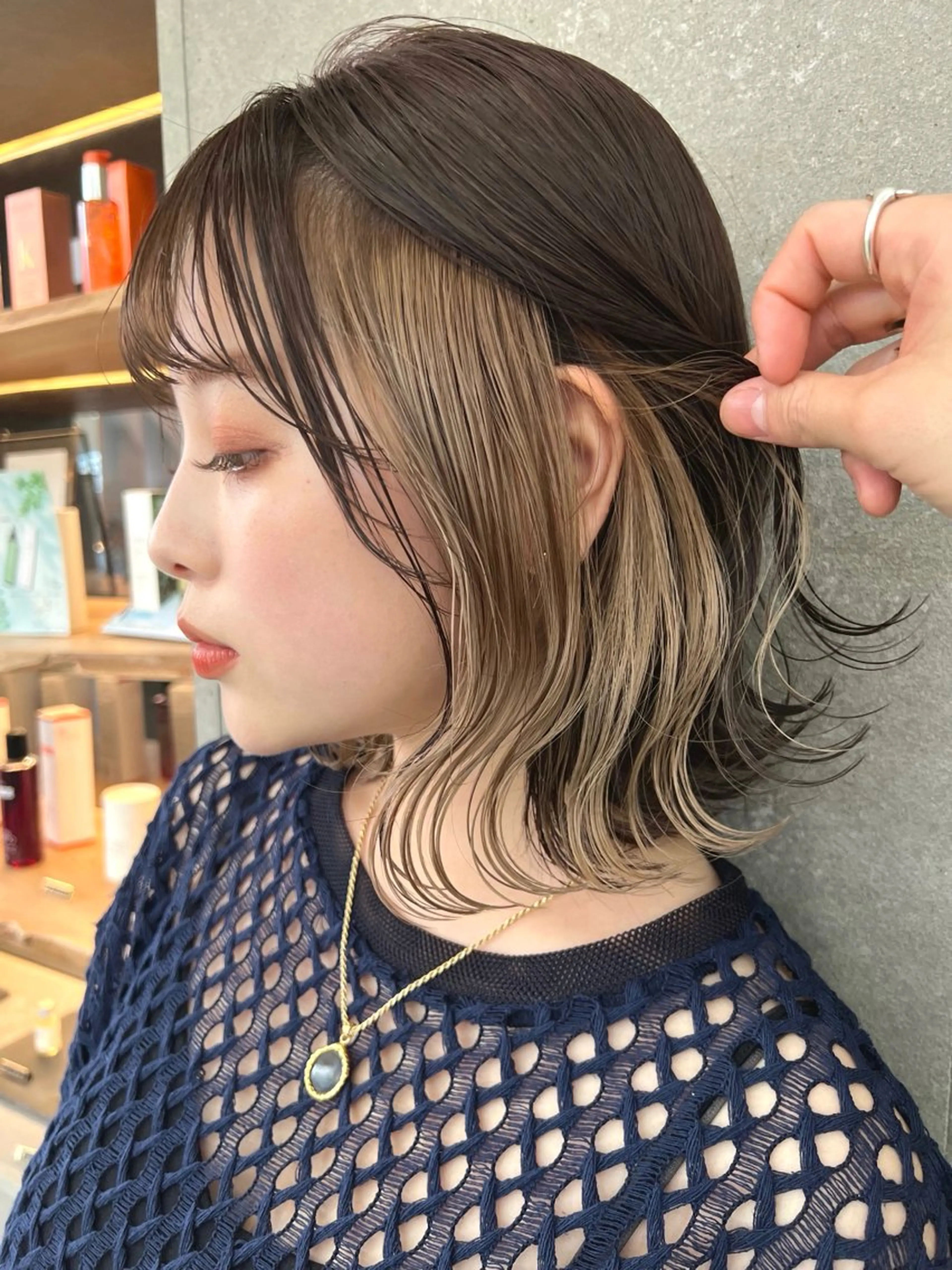 ショート カラー レイヤー＆カラー 人気美容師倉崎涼のヘアスタイル