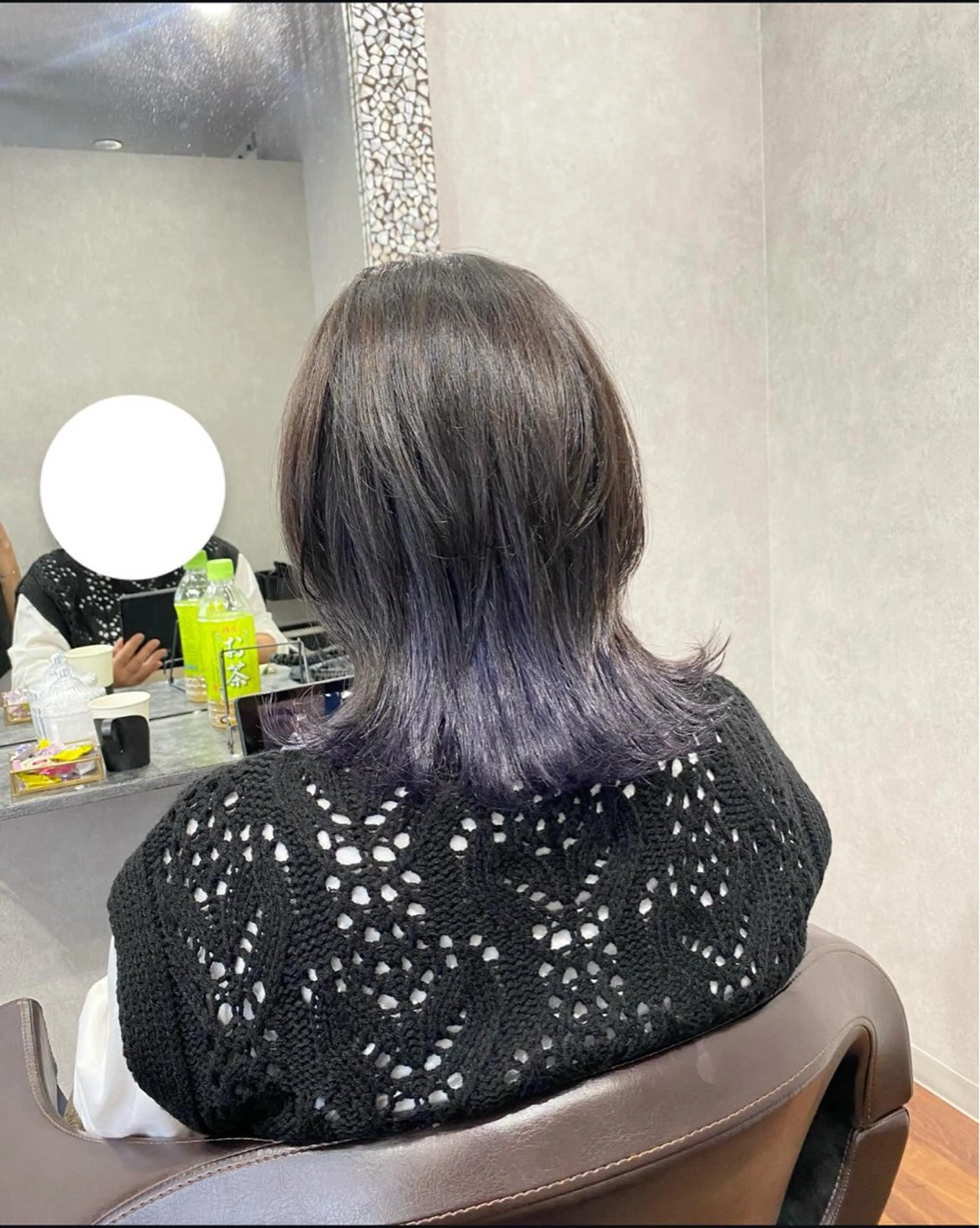セミロング カラー インナーカラー ウルフカット ＳＨＩ ＺＵのヘアスタイル