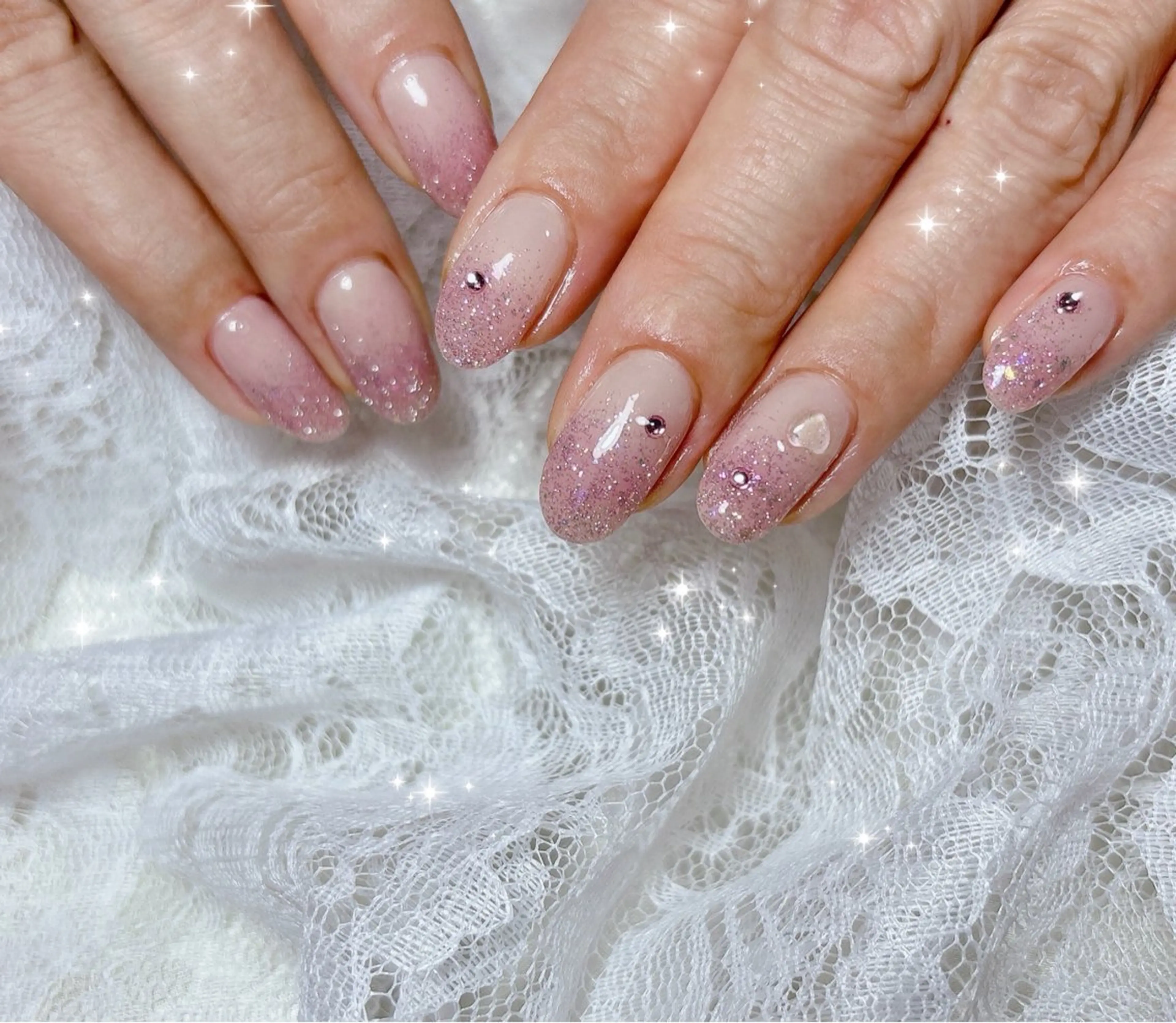 ネイル フラッシュネイル グラデーション ハンドネイル FLARE NAIL フレアネイルのネイルデザイン