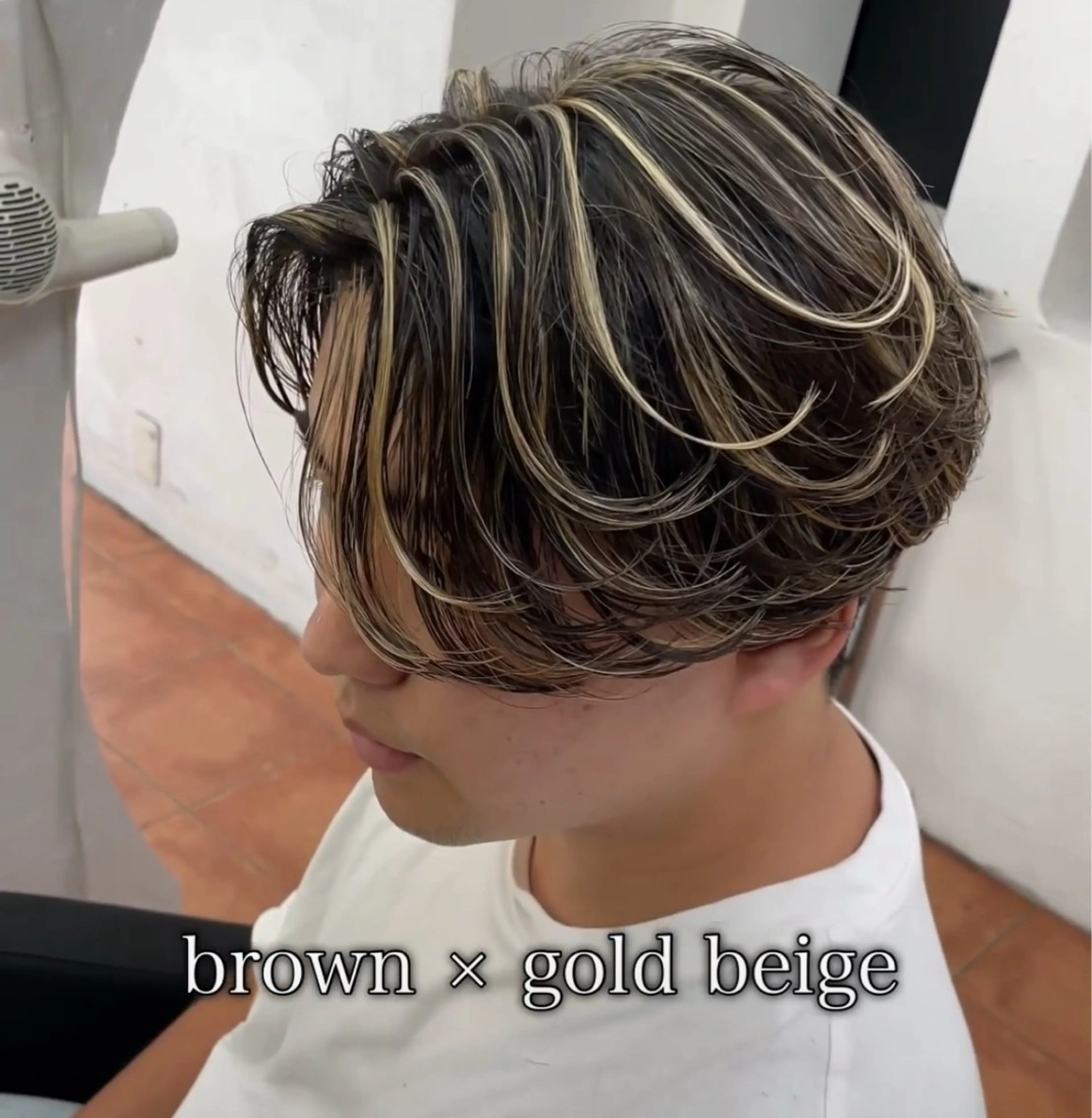 メンズ メンズメッシュ 白髪ぼかし/メッシュ ハイライト/ゆうとのヘアスタイル