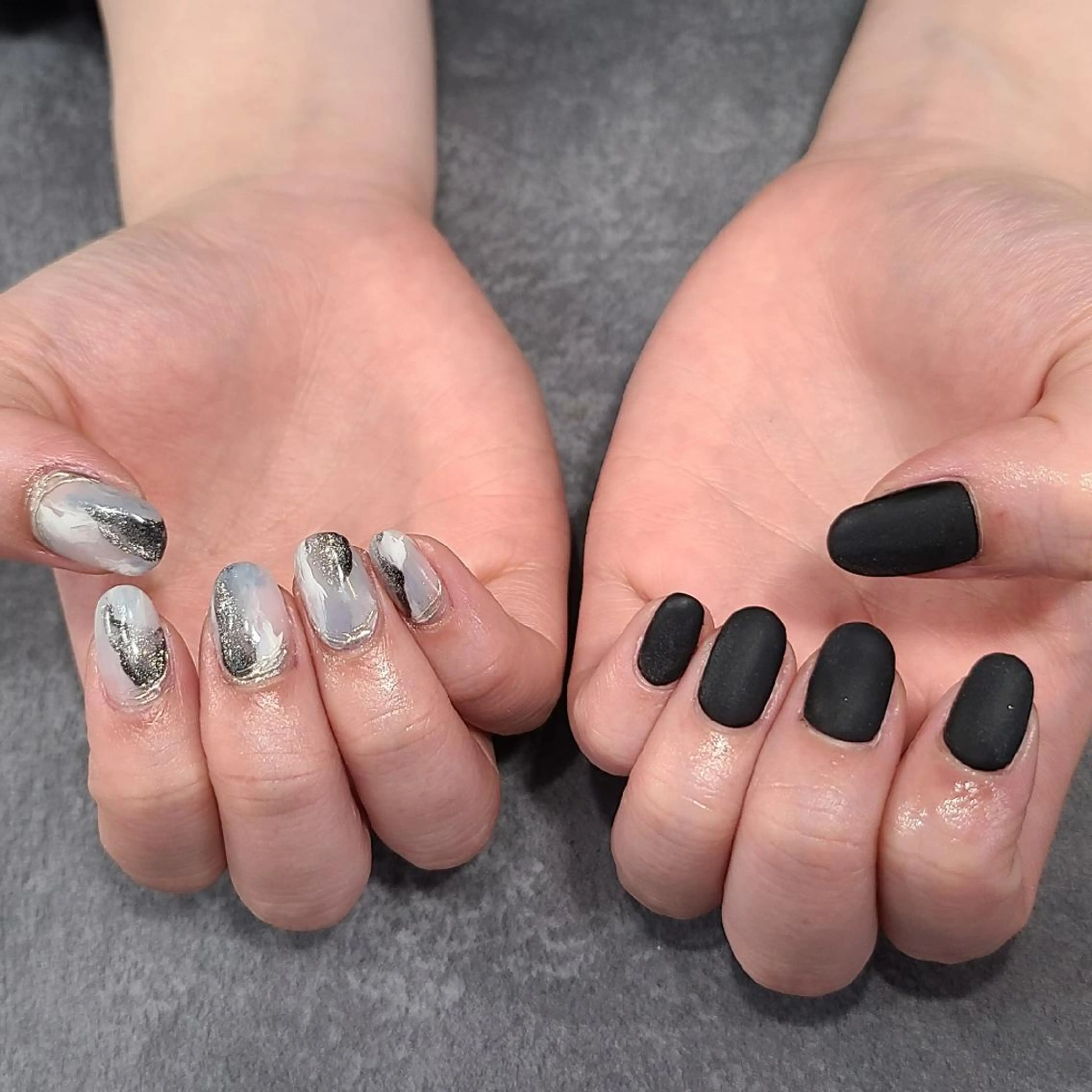 ネイル マットネイル ニュアンスネイル ハンドネイル NOGUCHI  KANAのネイルデザイン