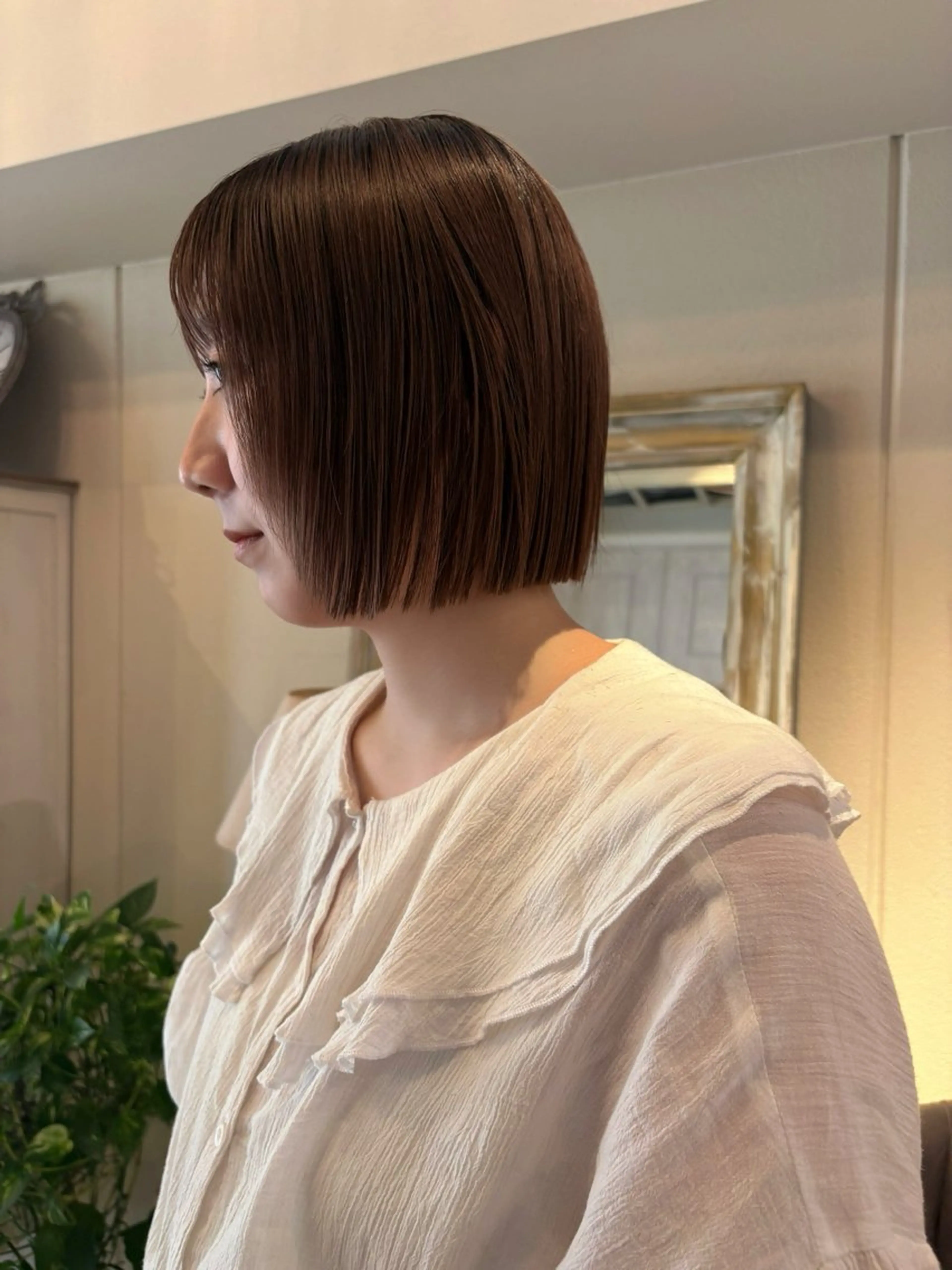 ショート カラー ボブ カット ヘアカラー ichika/福岡 /透明感カラー🤎のヘアスタイル