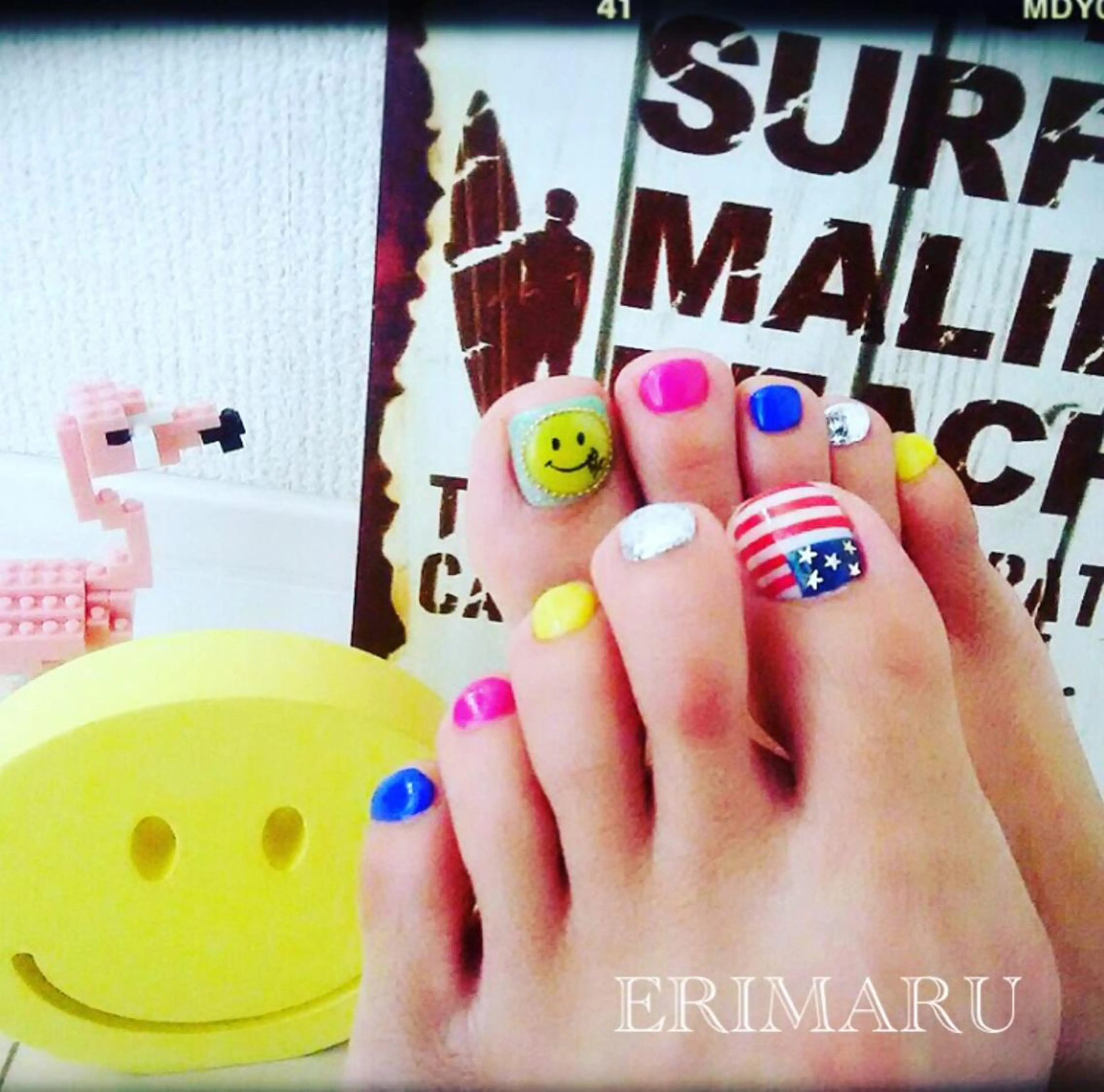 フットネイル【親指のみアート】の写真