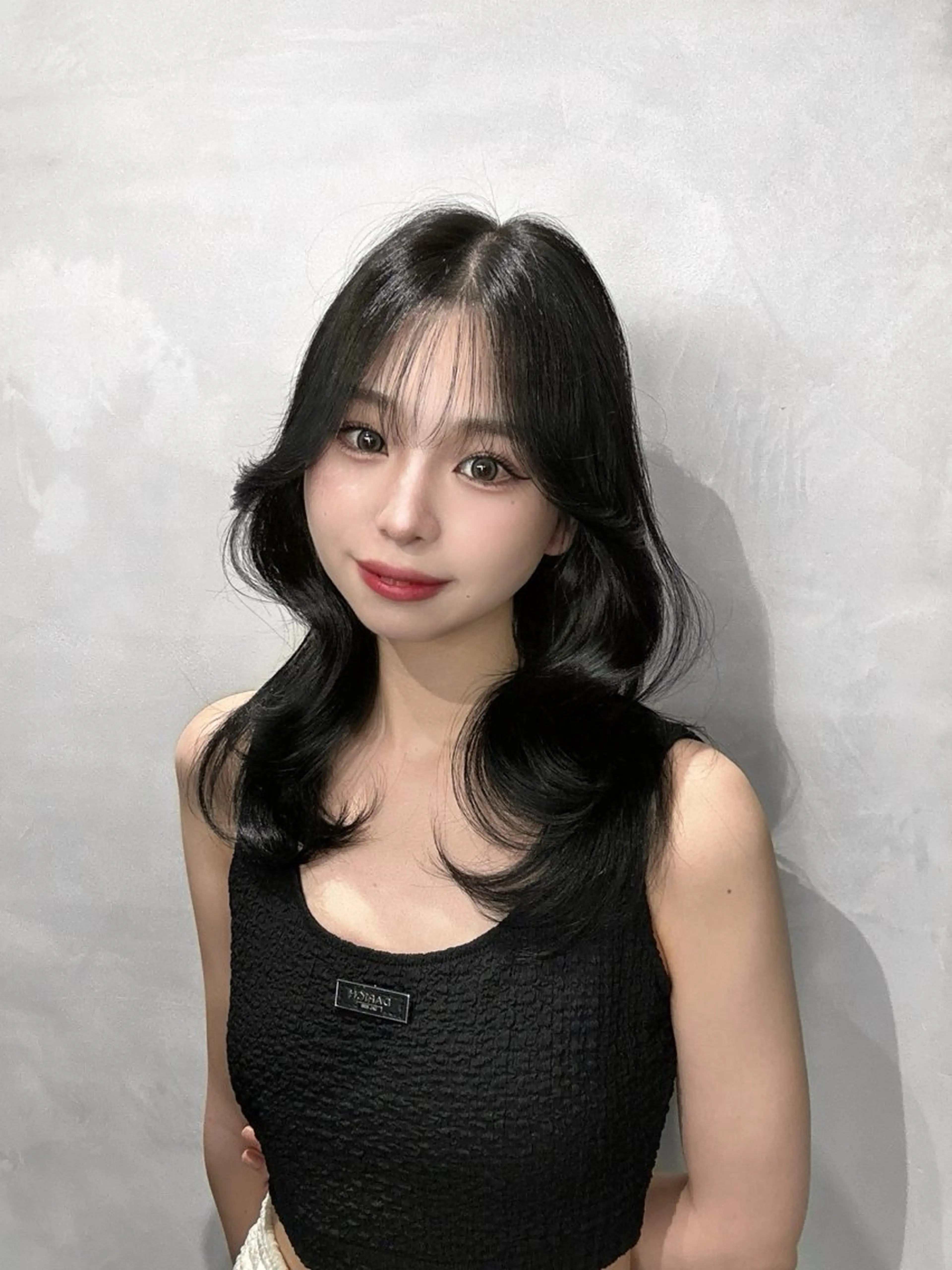 ミディアム セジュン 韓国レイヤー/顔周りのヘアスタイル