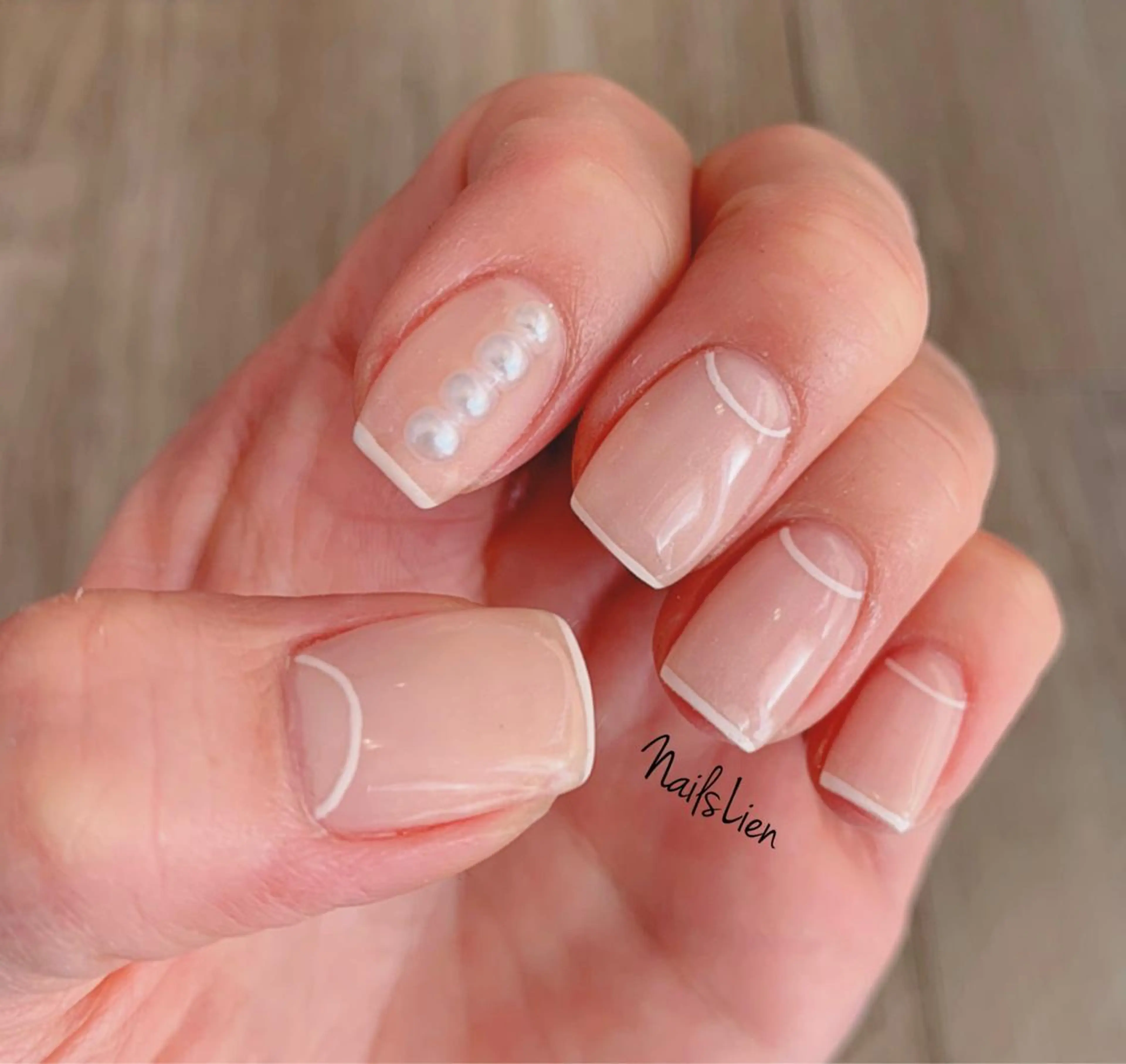 ネイル フレンチネイル 春ネイル studio e n / RiNのネイルデザイン