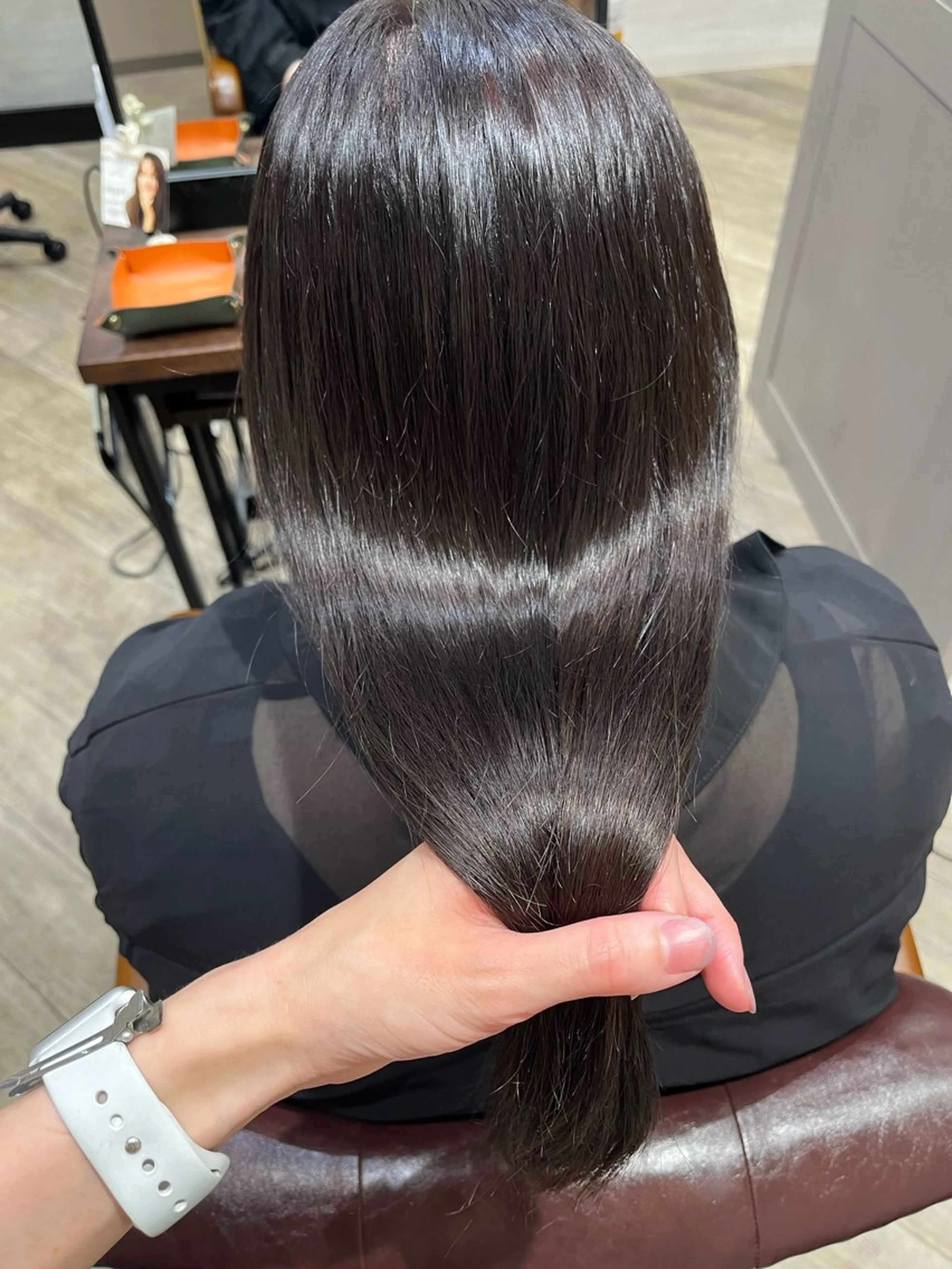 ロング カラー ブラウンカラー バイオレットカラー バイオレットブラウン カット ヘアカラー トリートメント 🫧ぷる艶カラー🫧 Yuubi🦩のヘアスタイル