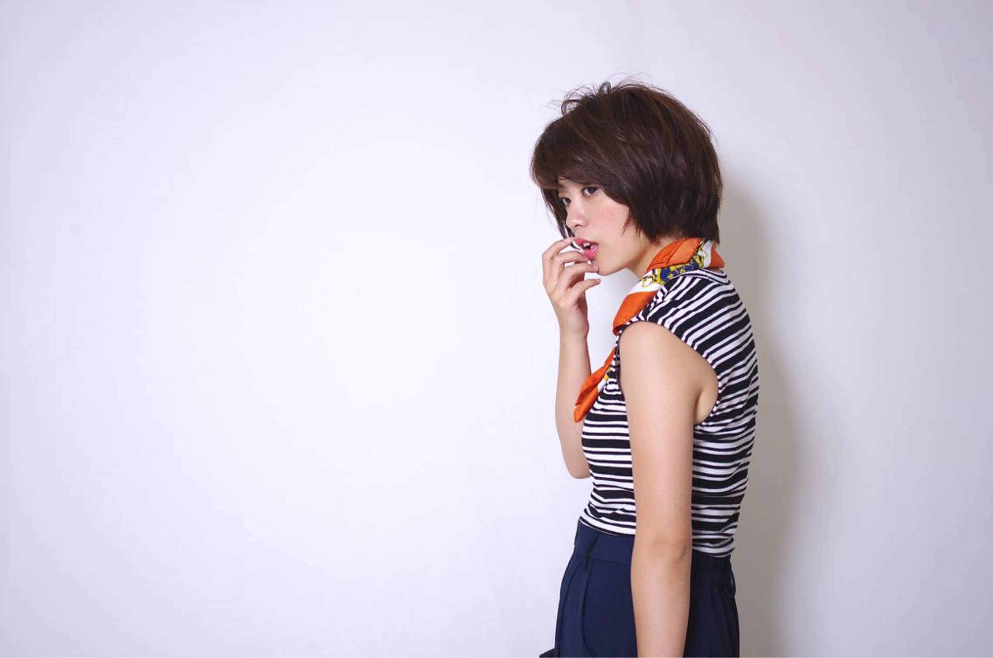 ショート カラー 藤井 仁紀のヘアスタイル