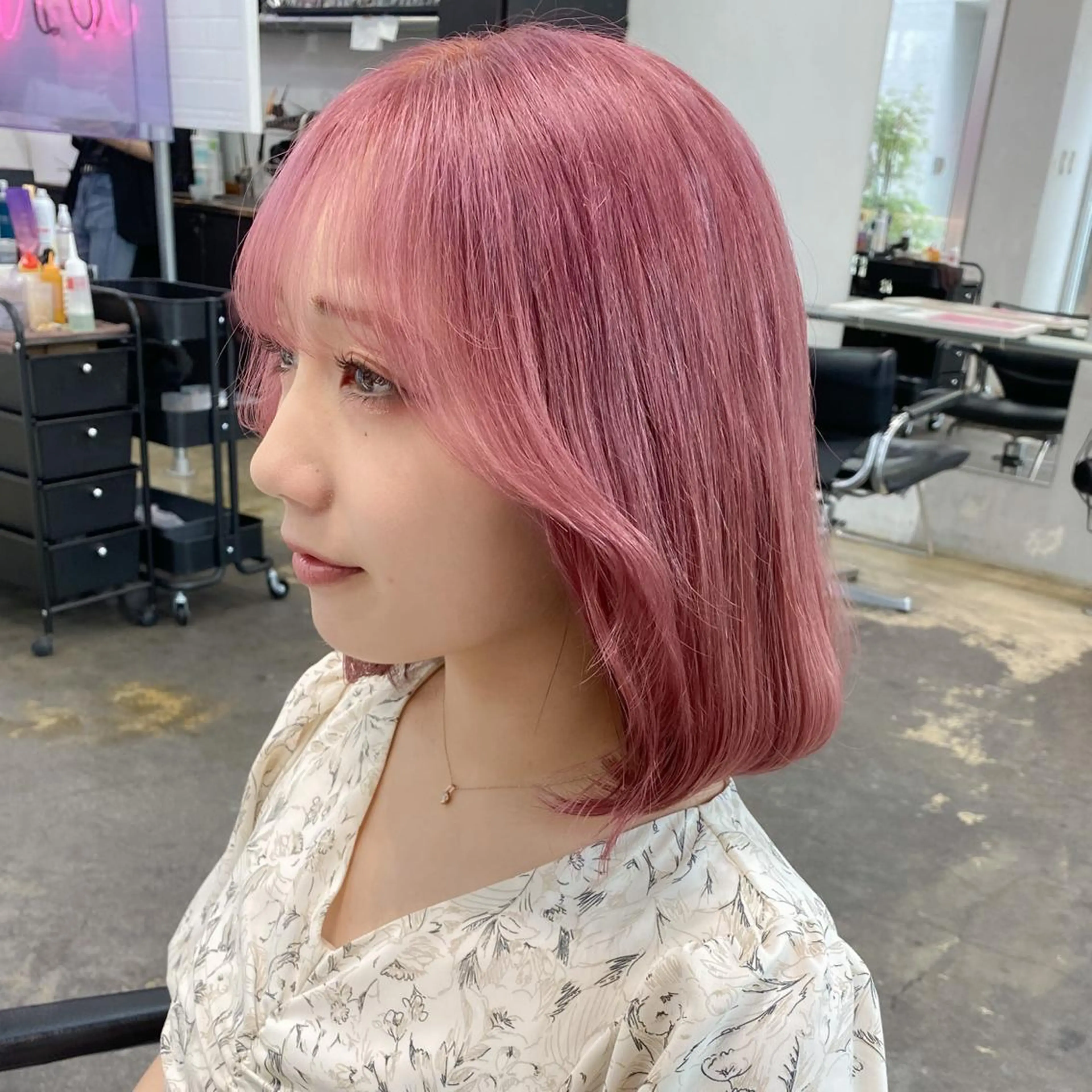 ミディアム カラー 💗💗韓国レイヤー yu-ki💗💗のヘアスタイル