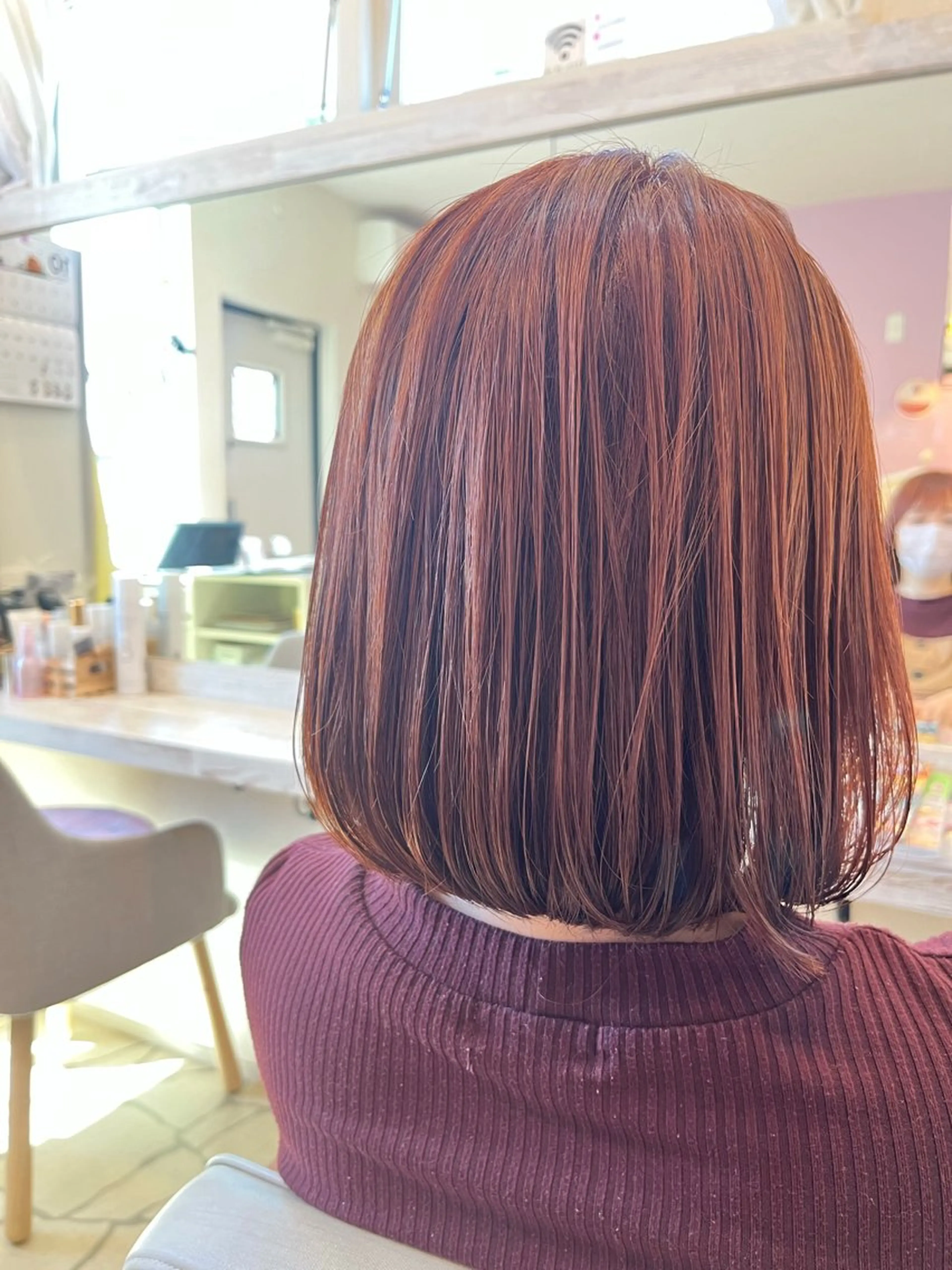 ミディアム ヘアカラー chaton シャトンのヘアスタイル