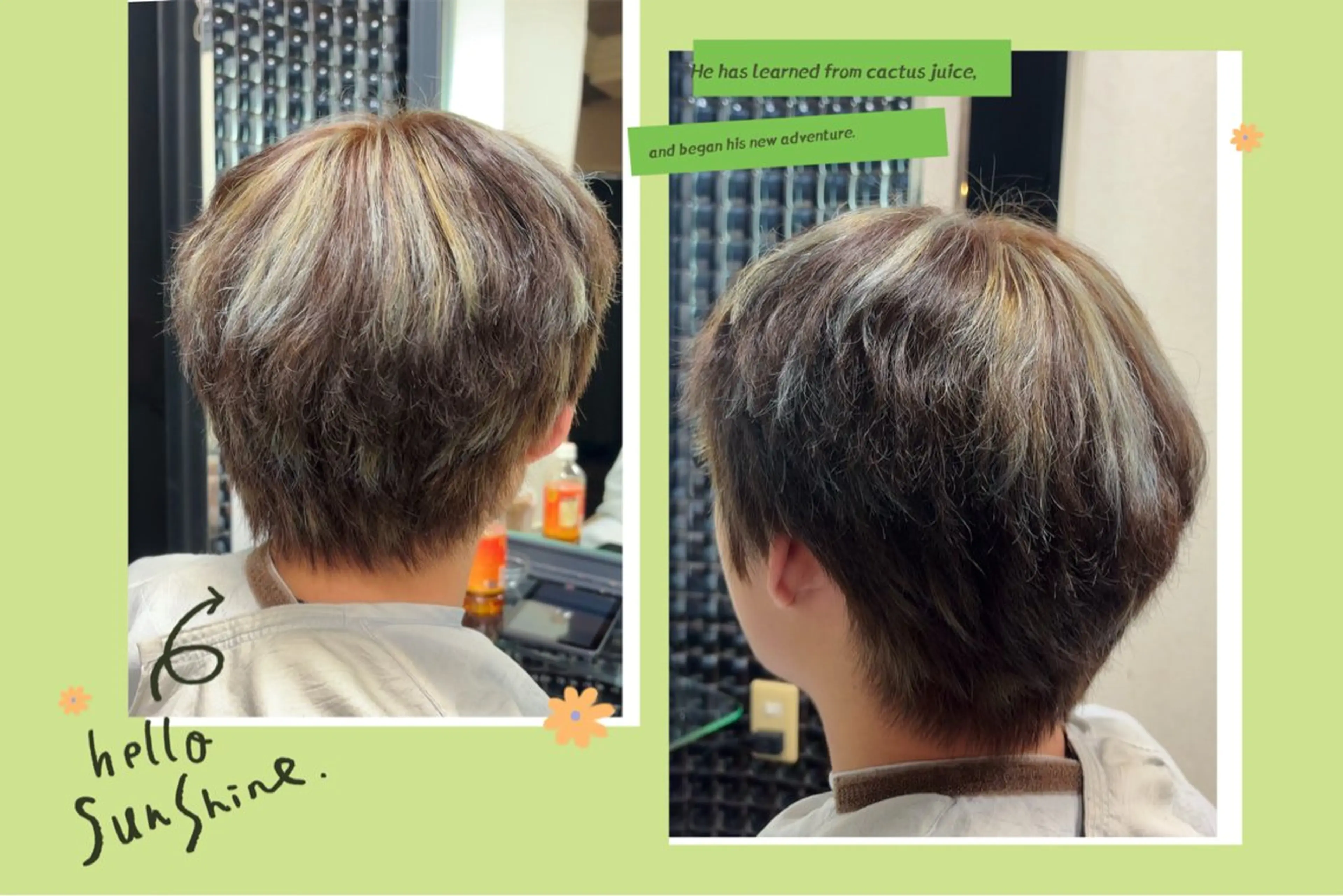 ショート カラー メンズ ヘアカラー 鄭 瑩(てい えい) 🌈モデル募集🩵のヘアスタイル