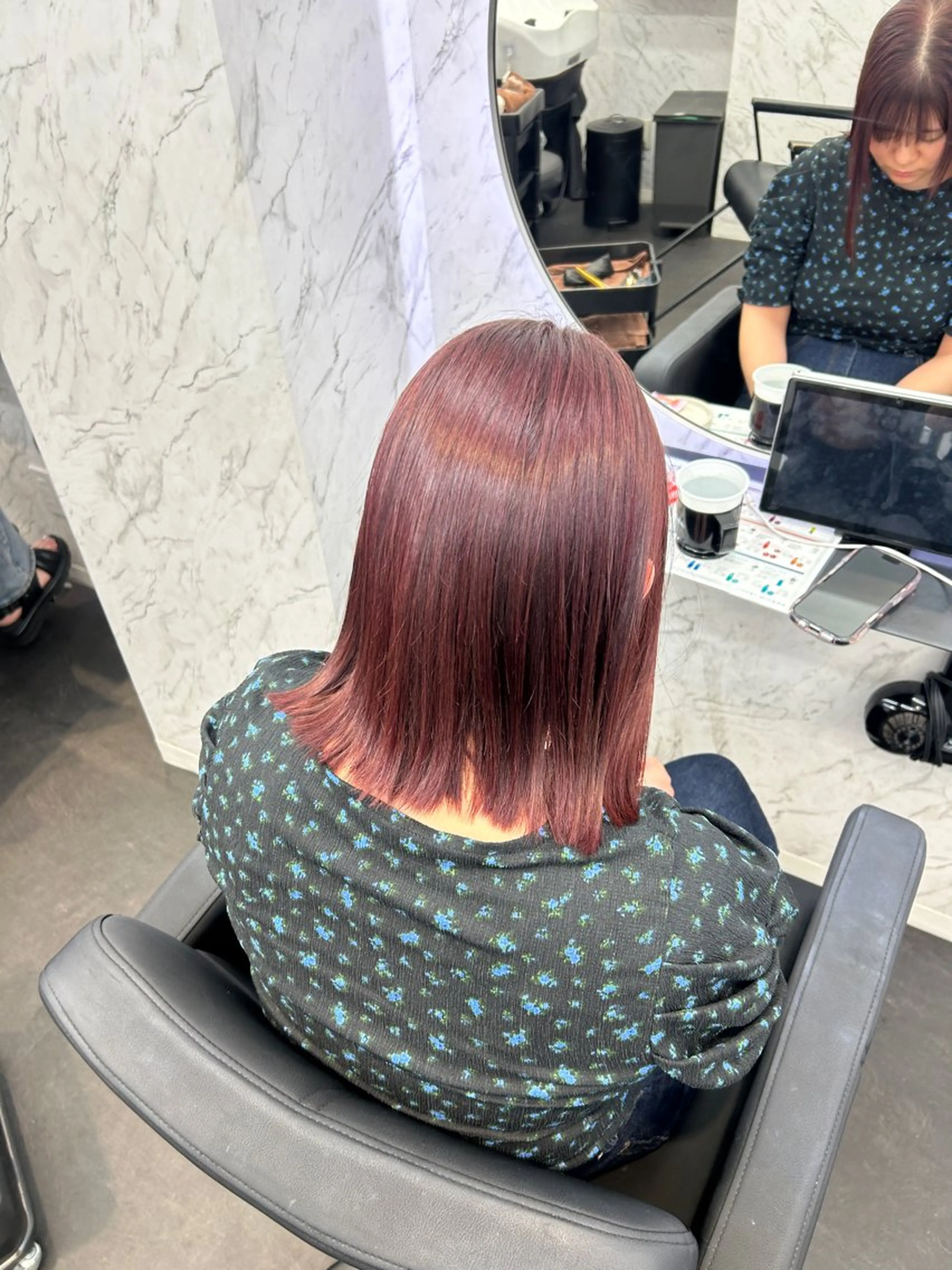 ミディアム カラー ヘアカラー トリートメント カット¥1100 ✂️MIUのヘアスタイル