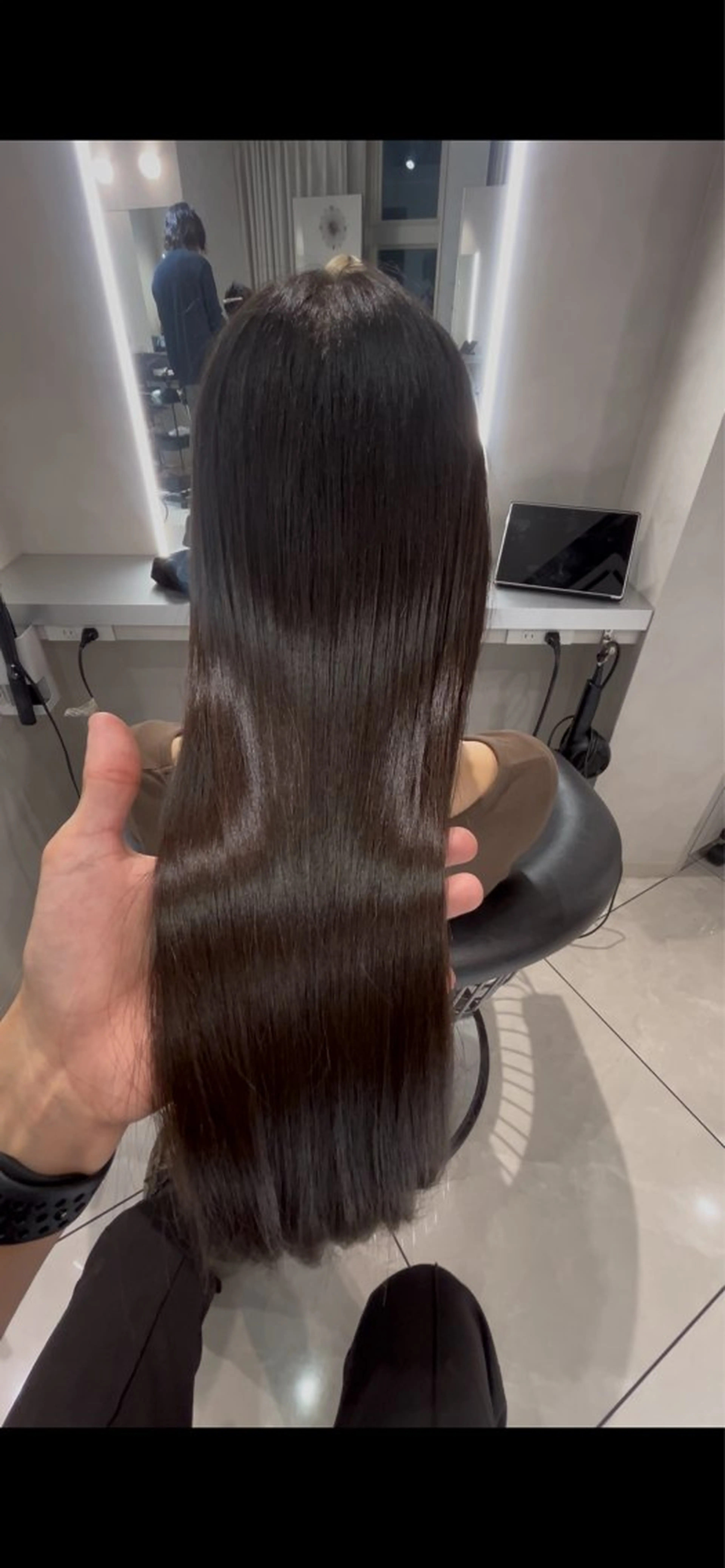 セミロング 縮毛矯正 トリートメント 池袋/縮毛矯正/ 髪質改善/【光輝】のヘアスタイル