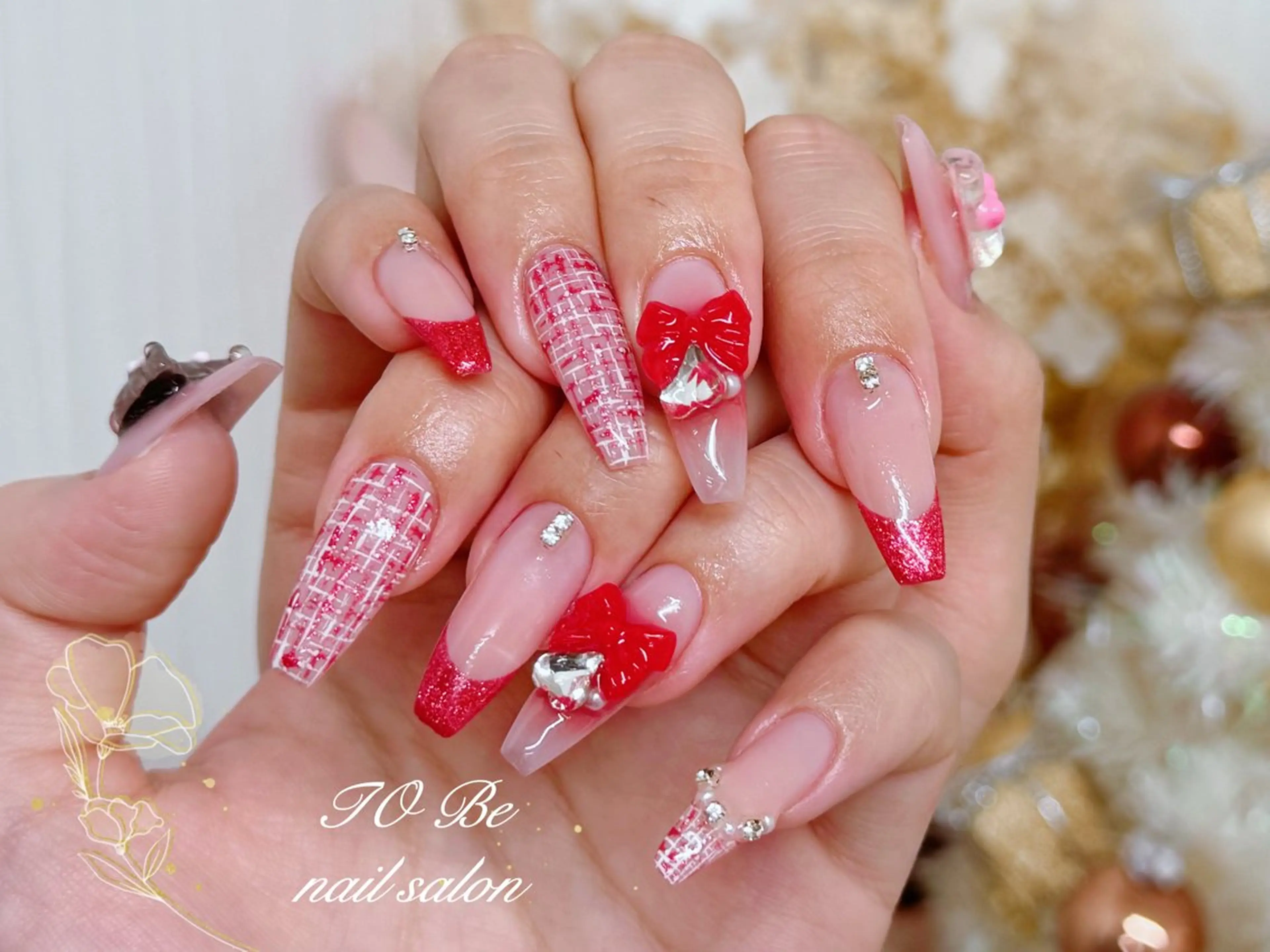 ロング ハンドネイル Nail Salon To Be珈月のネイルデザイン