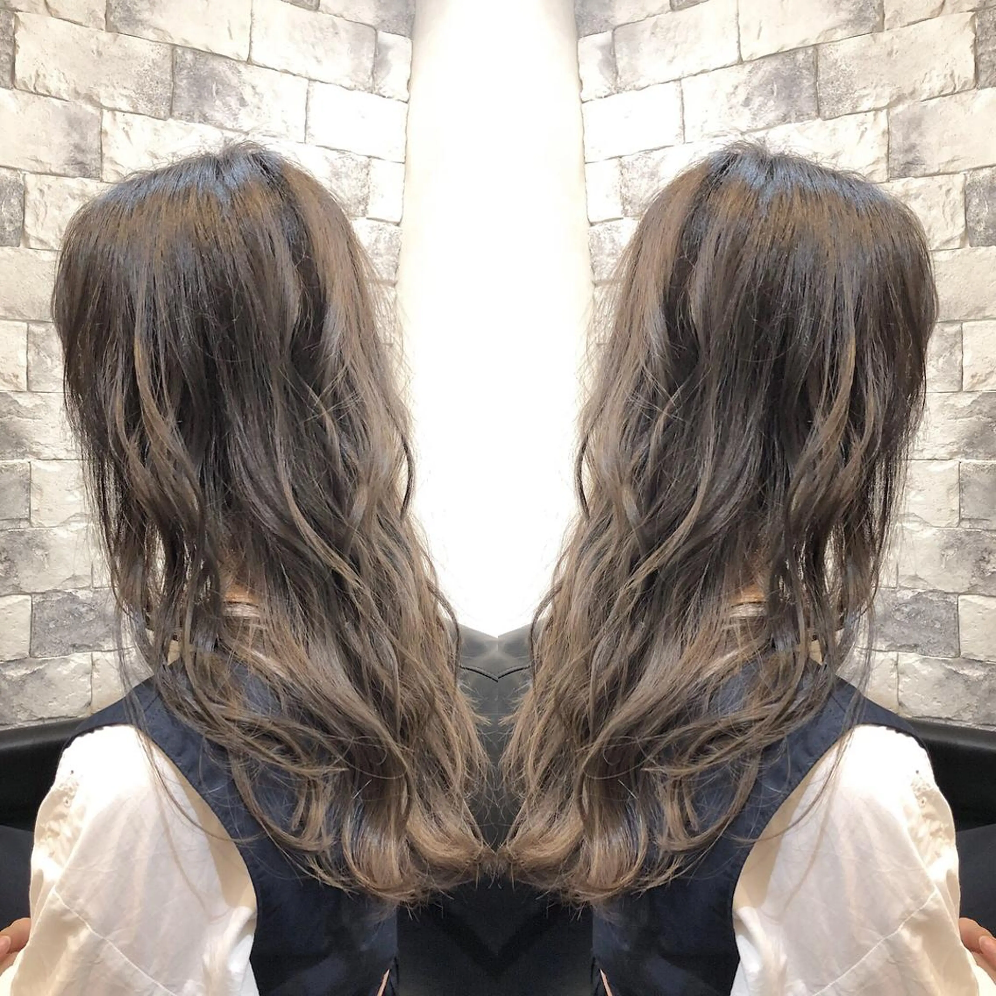 ロング カラー ハイライトカラー イルミナカラー ハイライト 綺麗な髪質にしたい方 限定🌈清水　祥のヘアスタイル