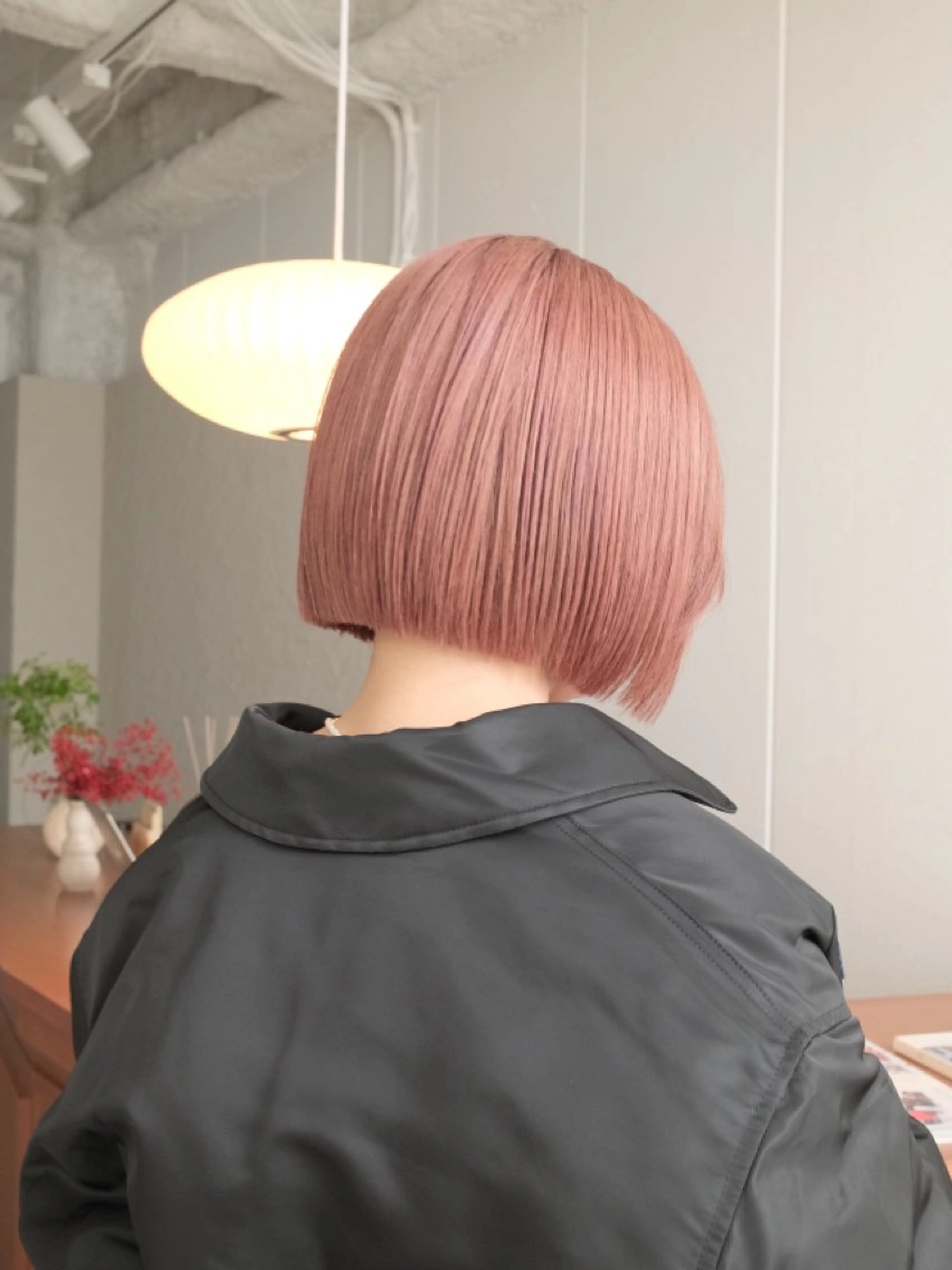 ショート カラー ピンクカラー ボブ カット ヘアカラー トリートメント tenn 栄店所属・ｍｅｉ .のヘアスタイル