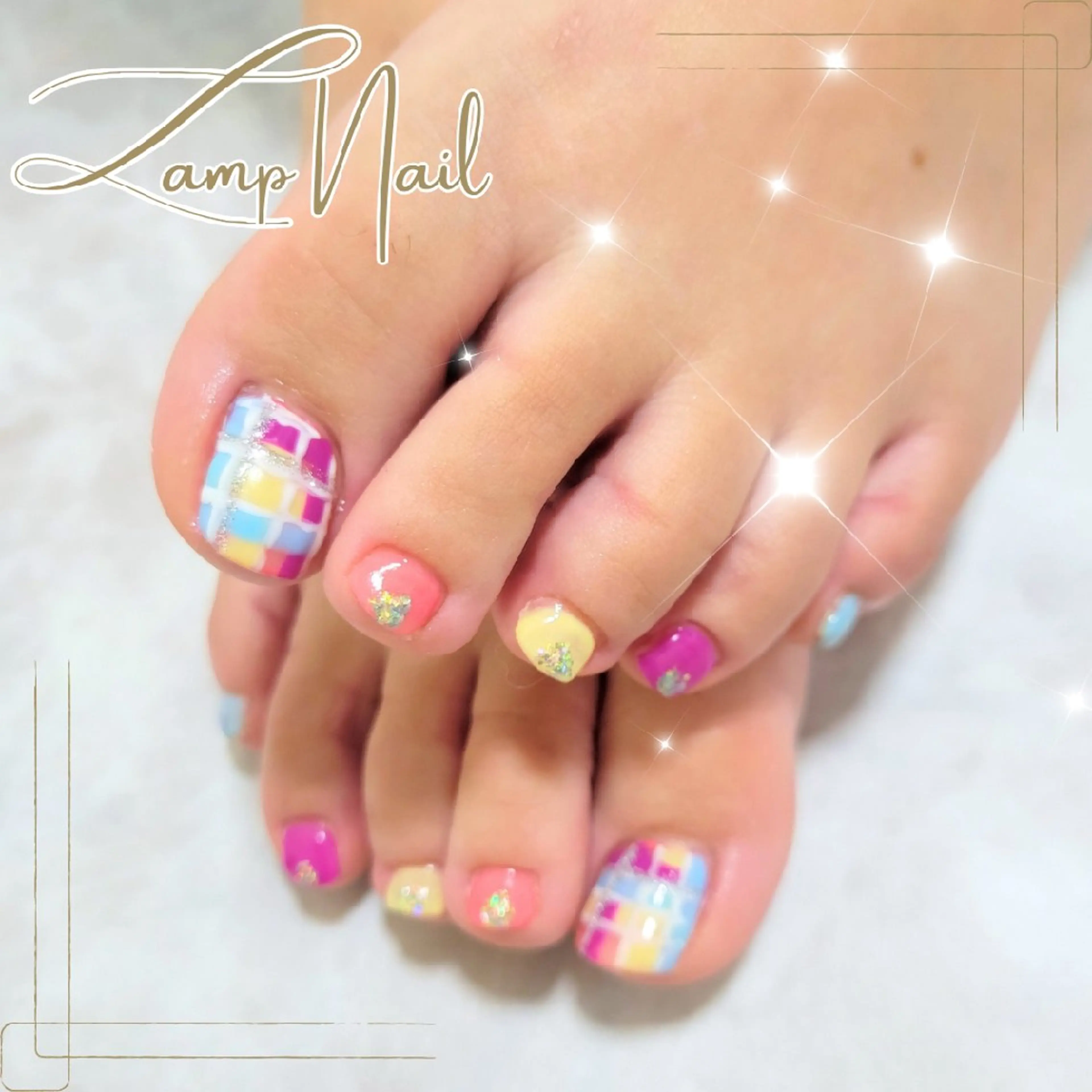 ネイル フットネイル フットネイル Lamp Nailのネイルデザイン