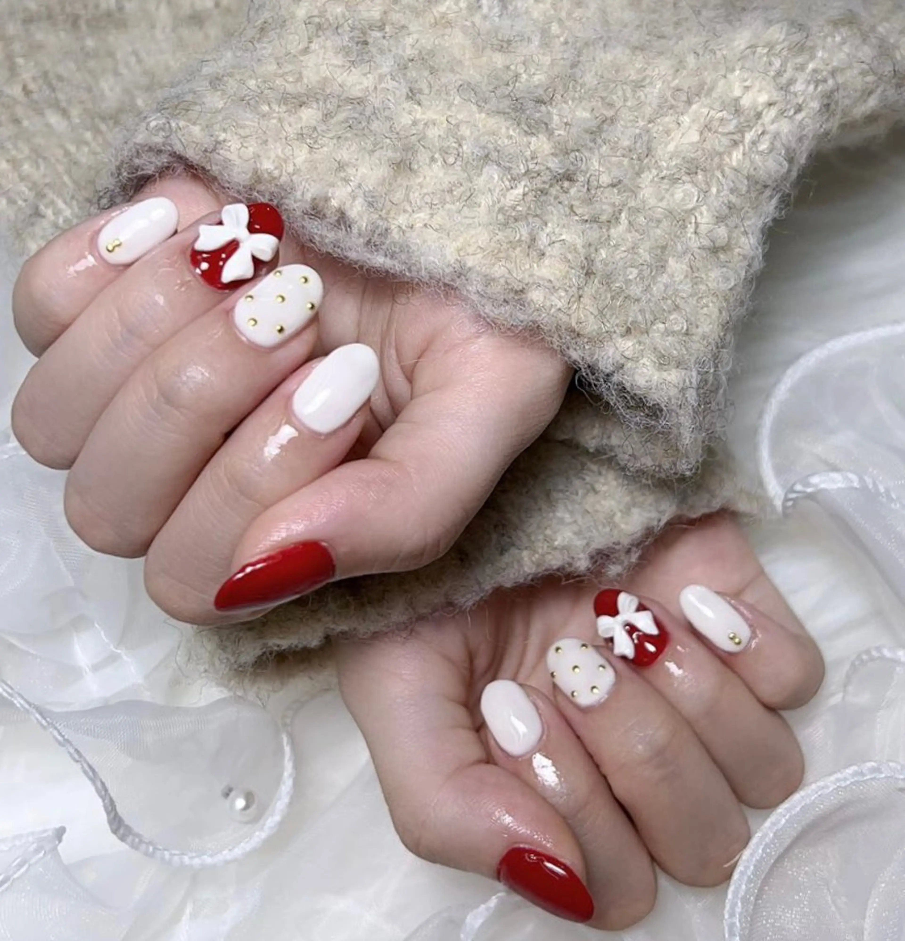 ネイル ハンドネイル Rainrain💧 パーツ豊富、やり放題のネイルデザイン