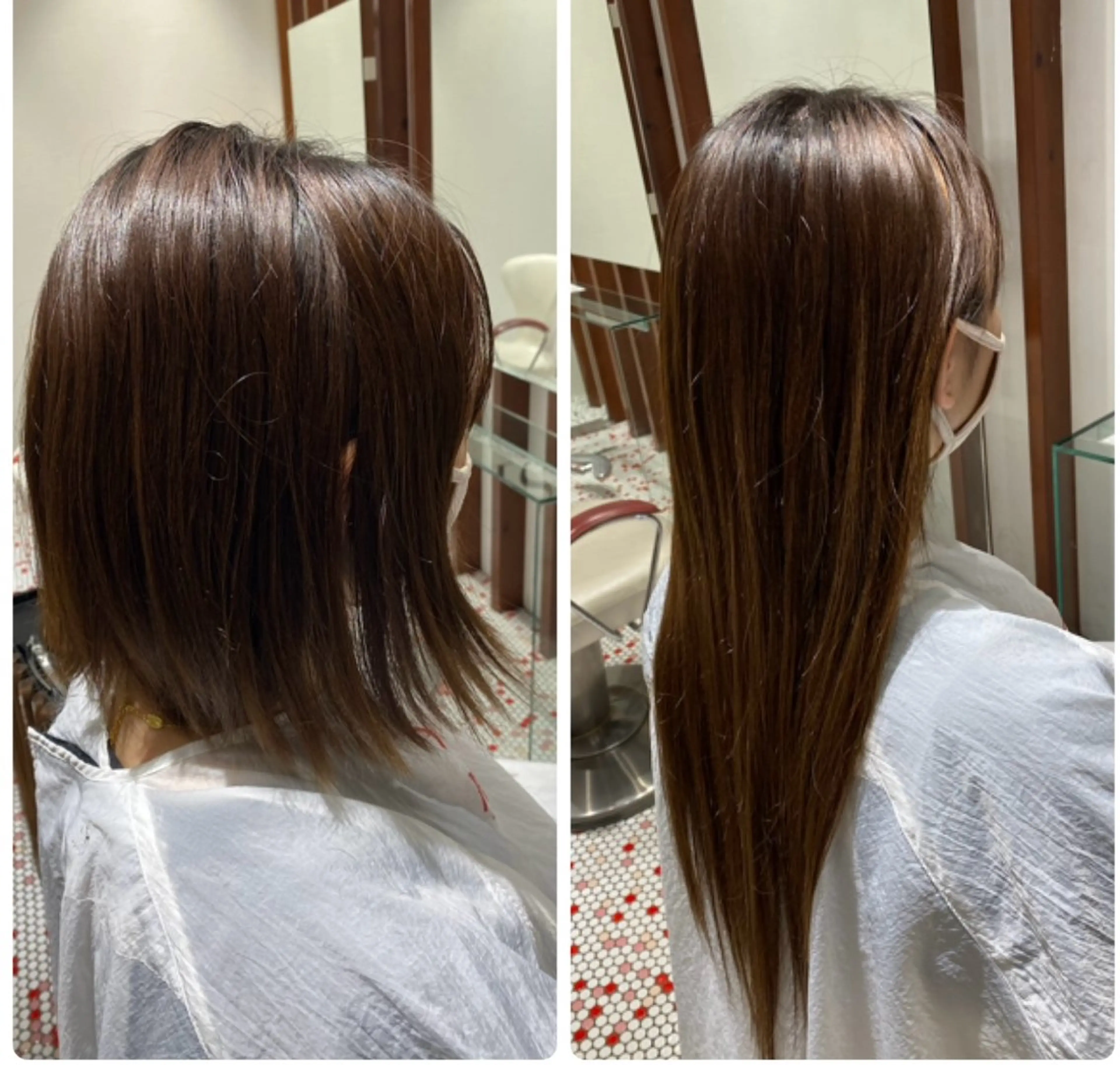 セミロング 中谷 明日香のヘアスタイル