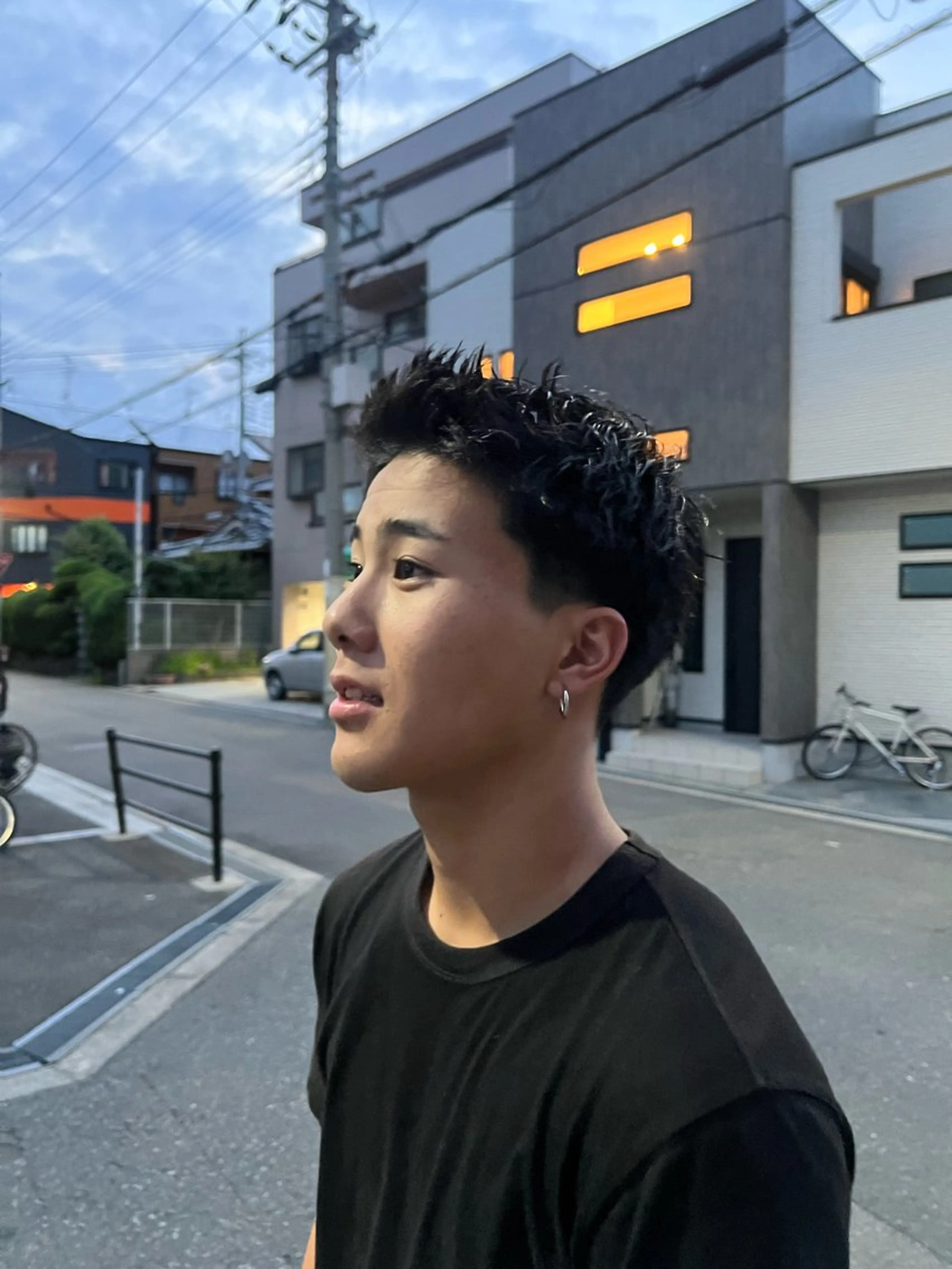 ショート メンズ 稲村 獅童のヘアスタイル