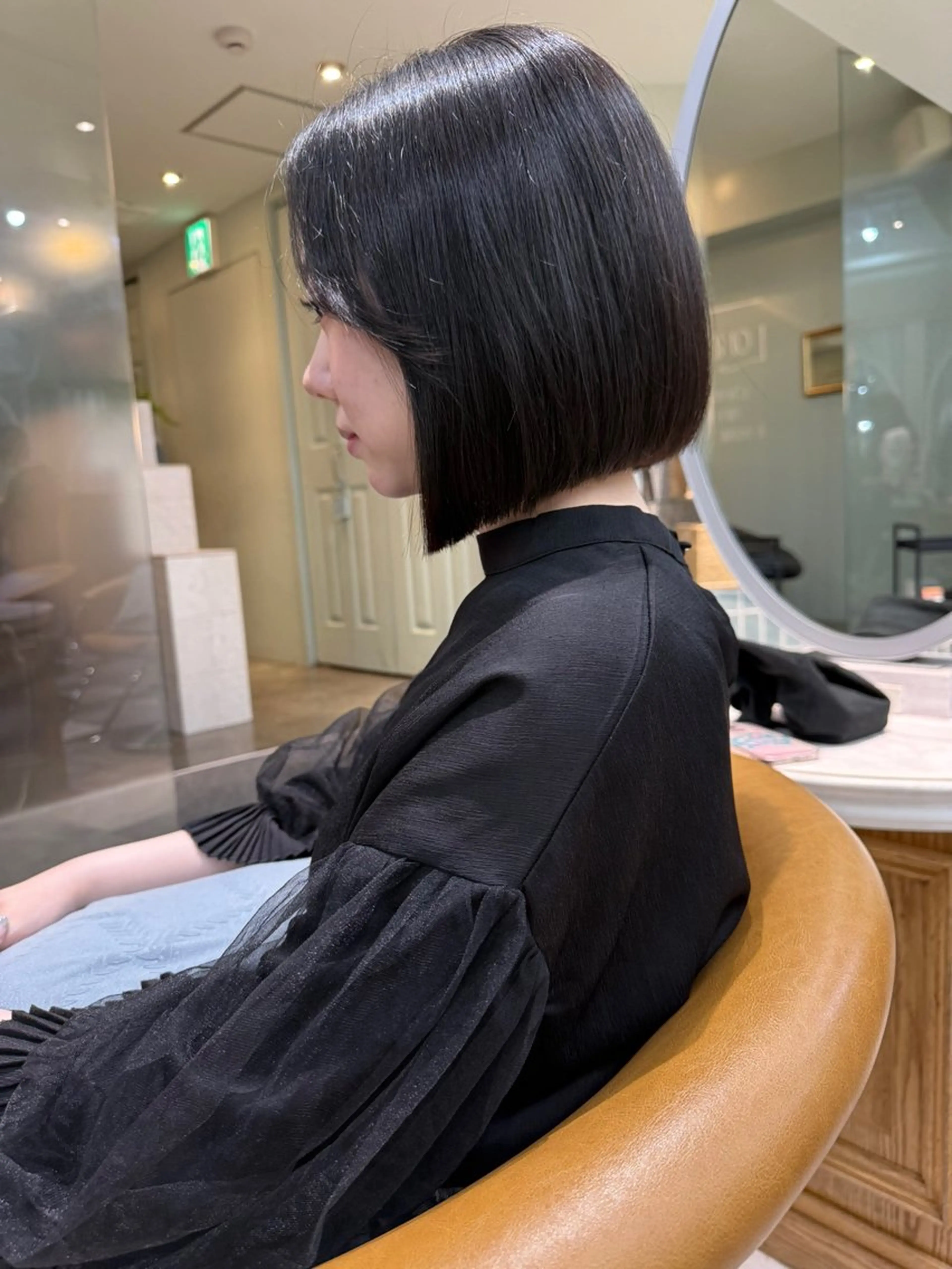 ショート ショートボブ 韓国風カラー ボブ くびれヘア 髪質改善 ボブ/顔周りカット /縮毛矯正/鈴木隆太のヘアスタイル