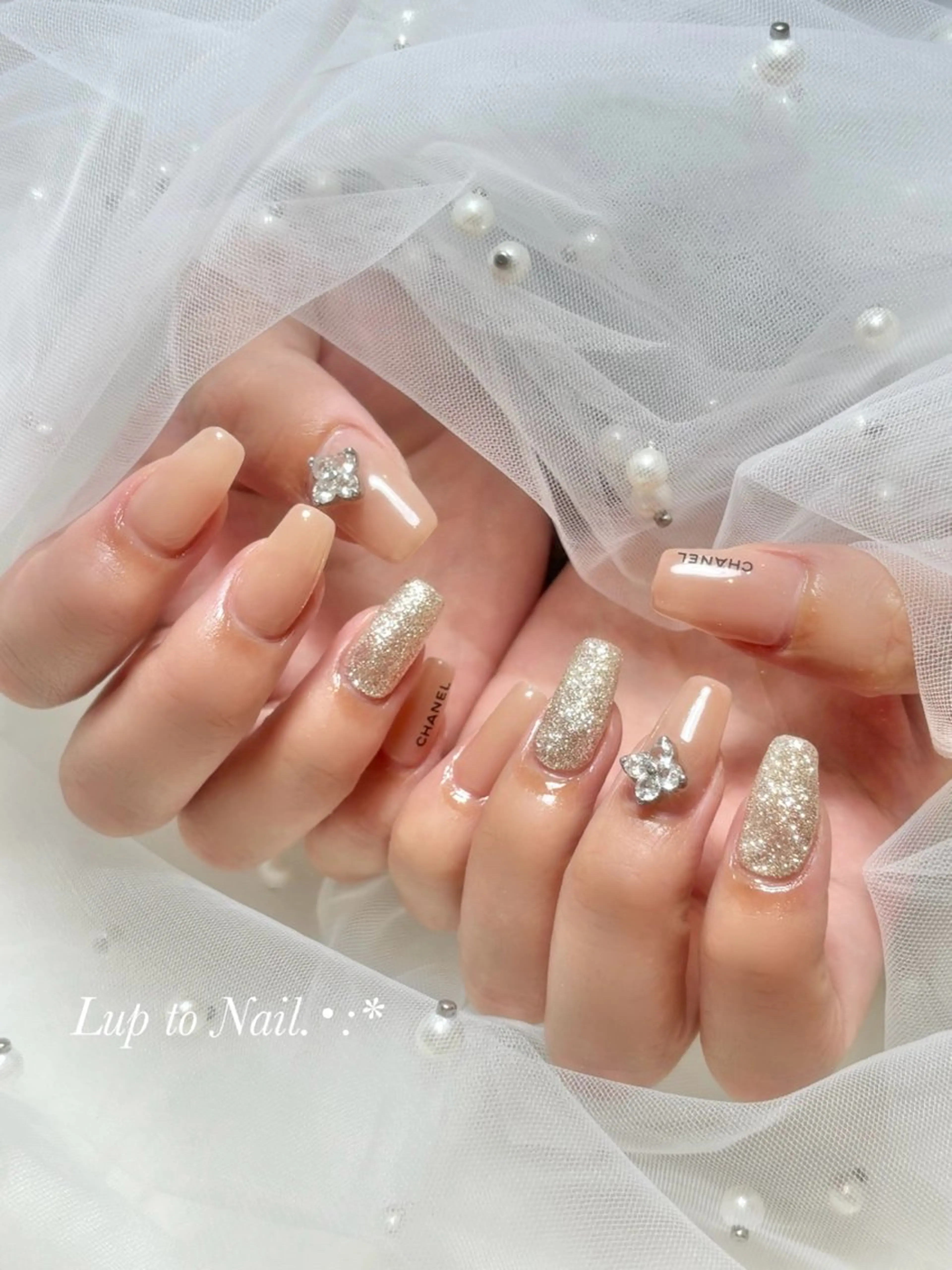 ネイル スカルプネイル 春ネイル Lupto　Nail 【リップトゥネイル】のネイルデザイン