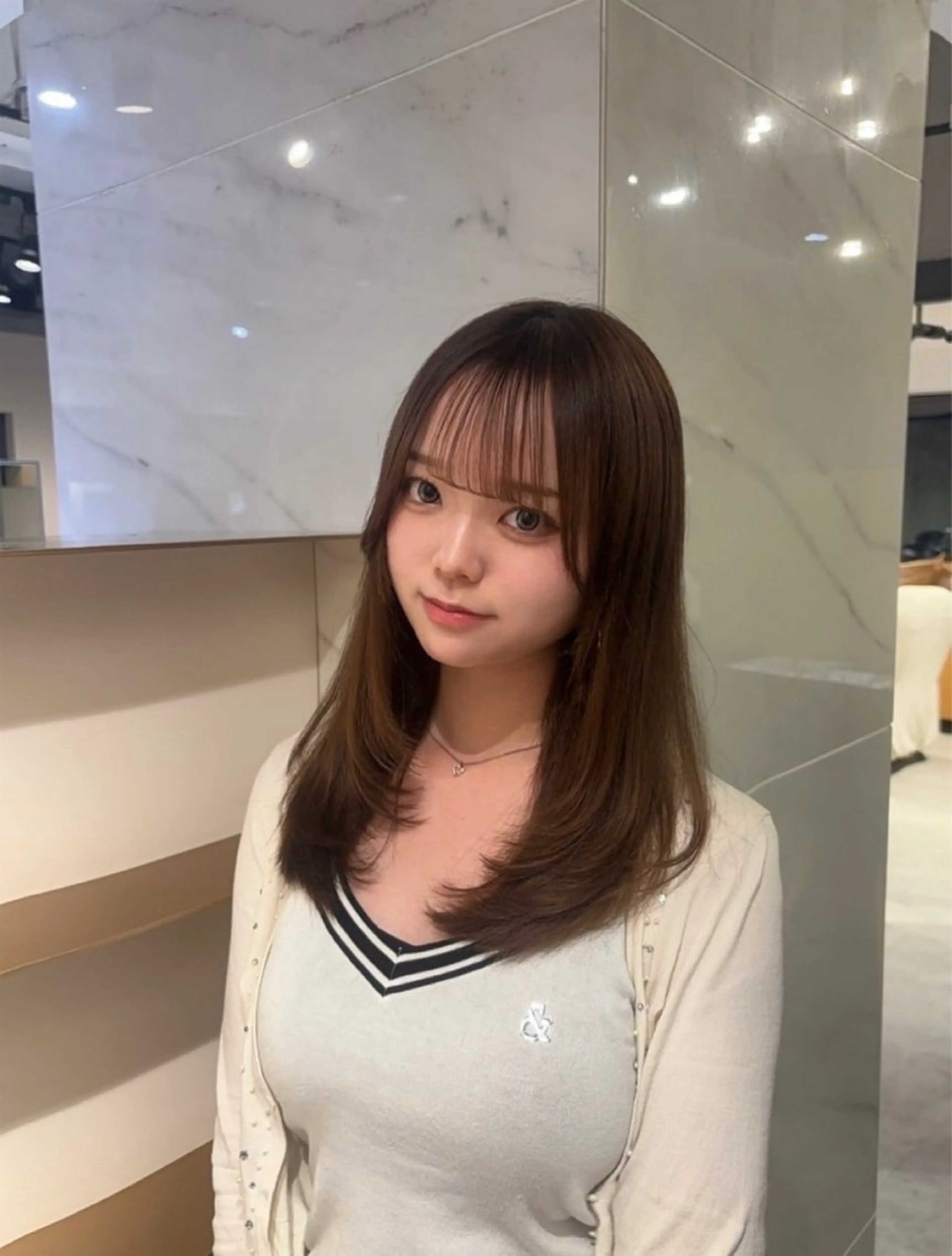 セミロング 園蘭樹/レディース/ 韓国系🎀のヘアスタイル