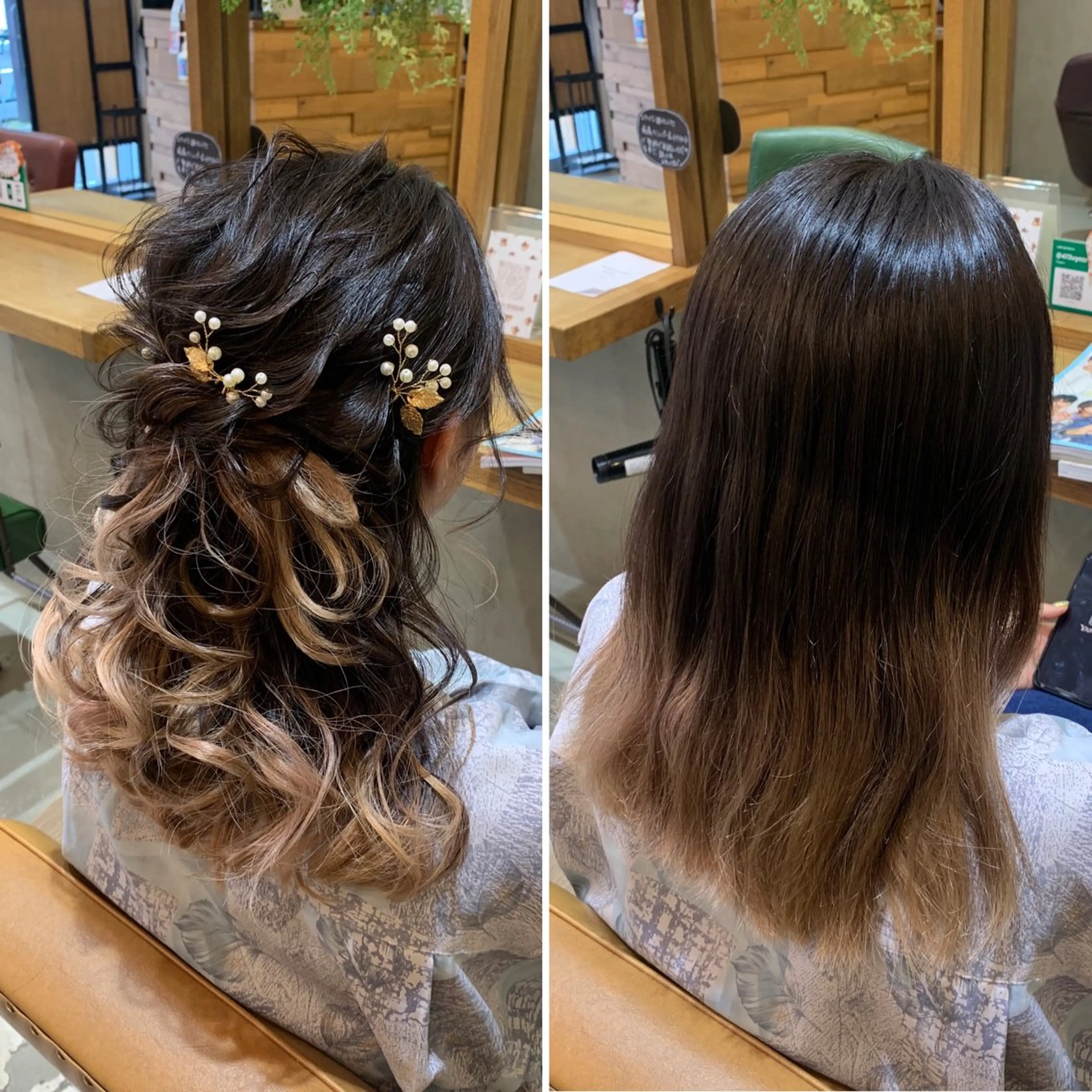 セミロング ヘアアレンジ ✂️RIKUKI🎨 【駒込美容師🎀】のヘアスタイル