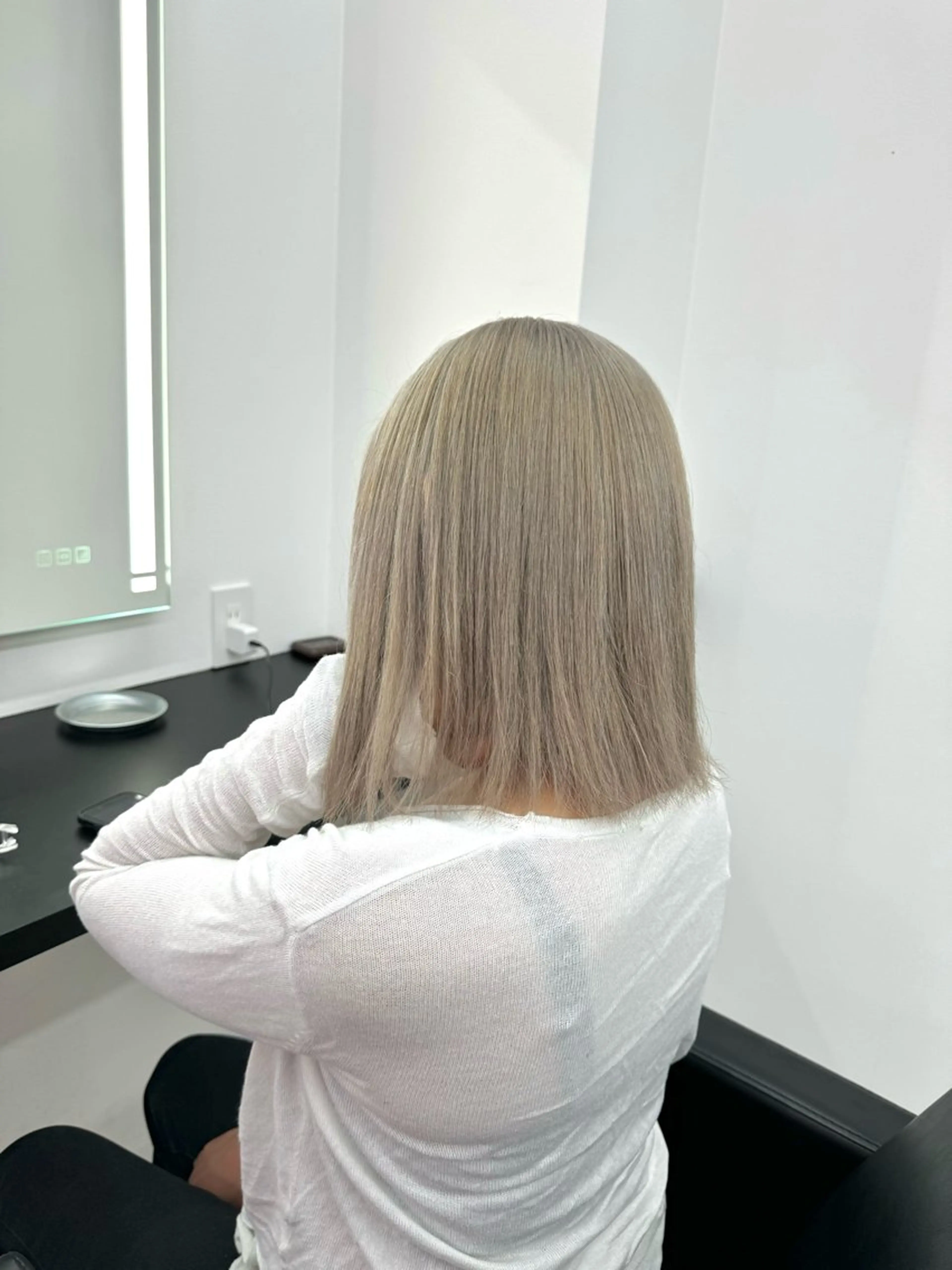 ミディアム カラー ブリーチカラー💖 rukaのヘアスタイル